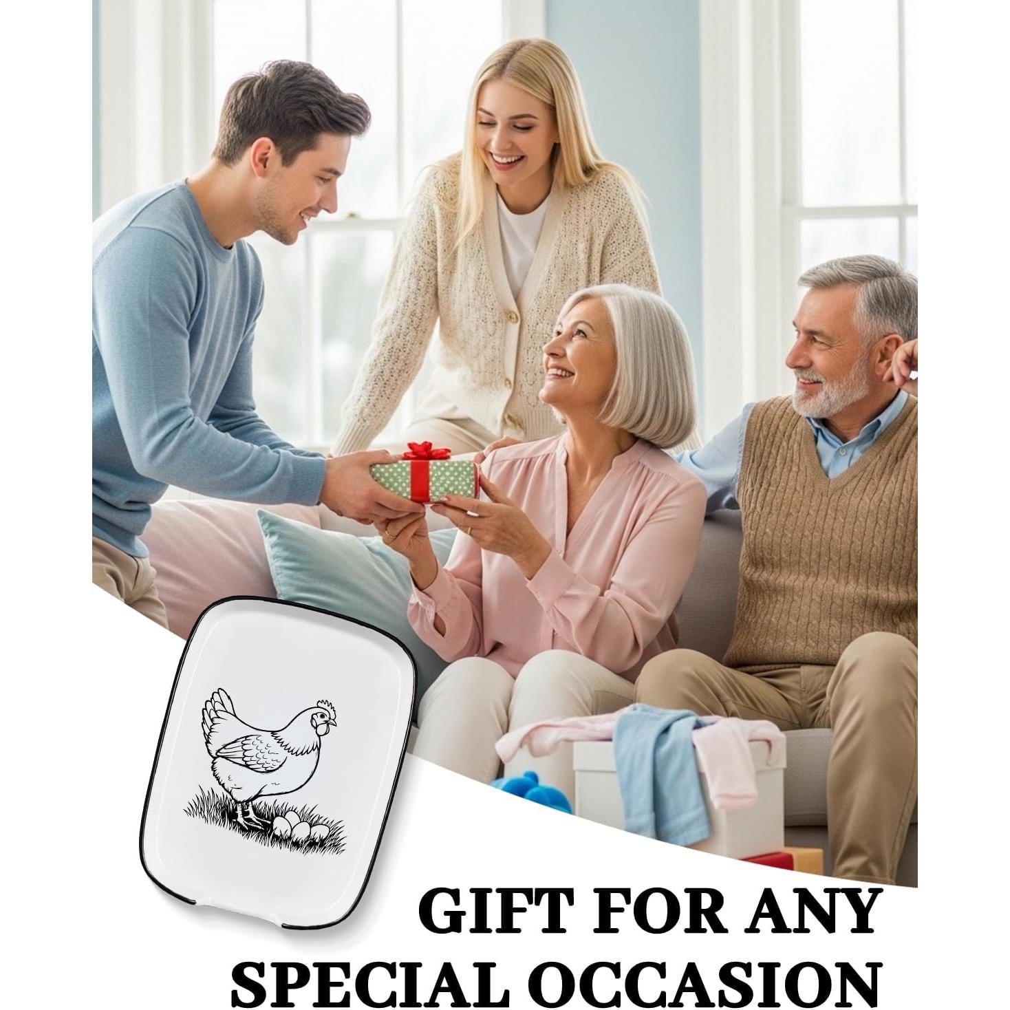 Soporte para Cucharas de Cerámica WSLCHOVE Pollo Divertido 14.73x11.37cm