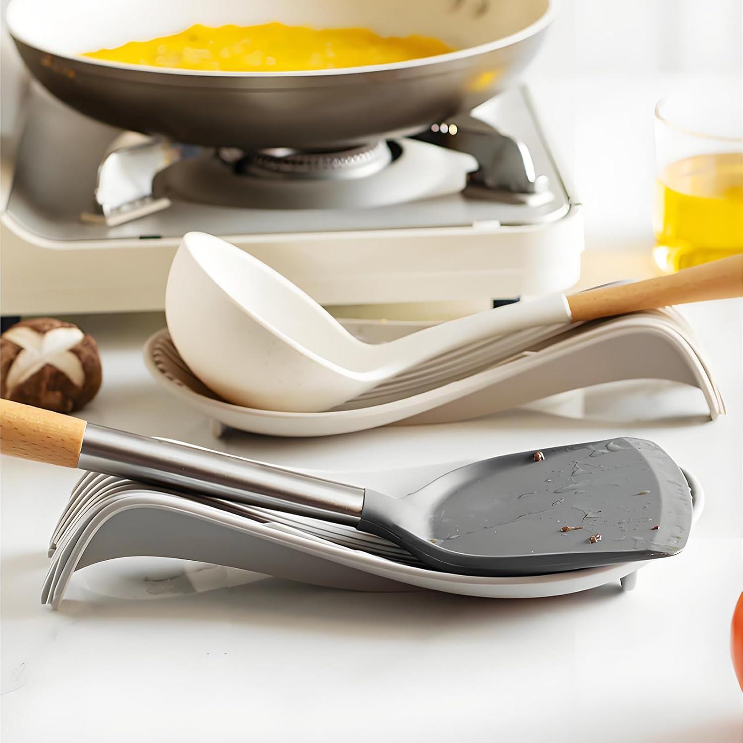 Soporte para Cucharas de Silicona LeafyLane 2PCS Resistente al Calor