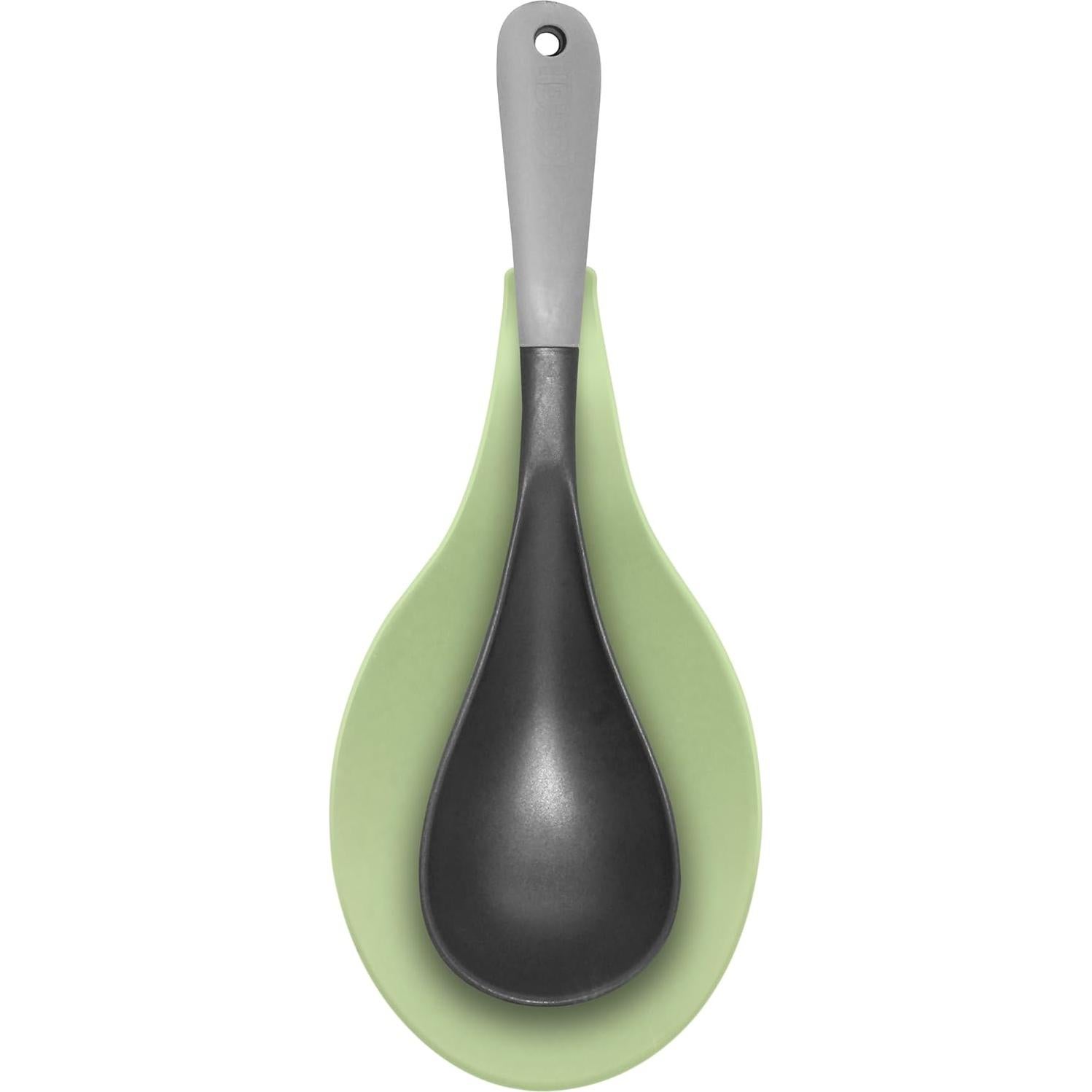 Soporte de Cuchara de Silicona Jumbo OGGI Verde Salvia 24.13x12.07cm