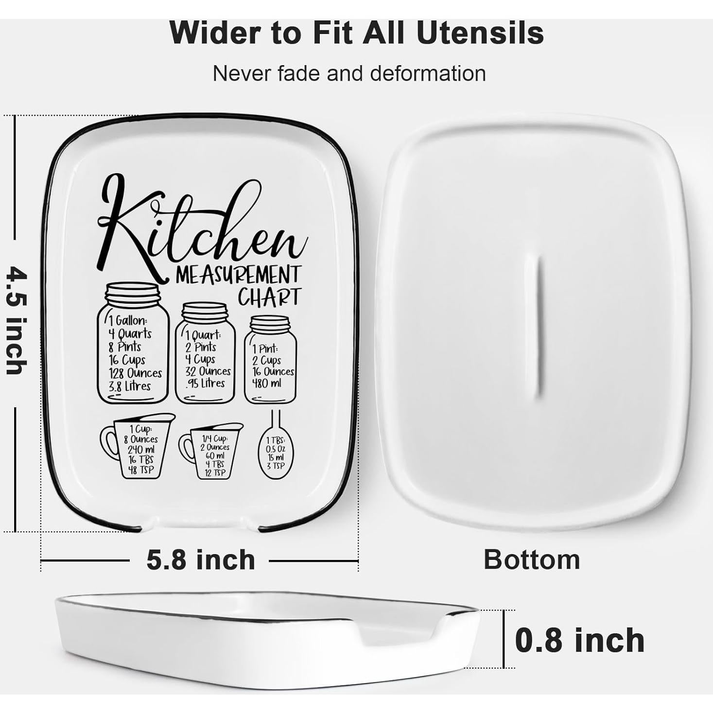 Soporte de Cuchara de Cerámica PNTKION 14.7x12.7cm Blanco