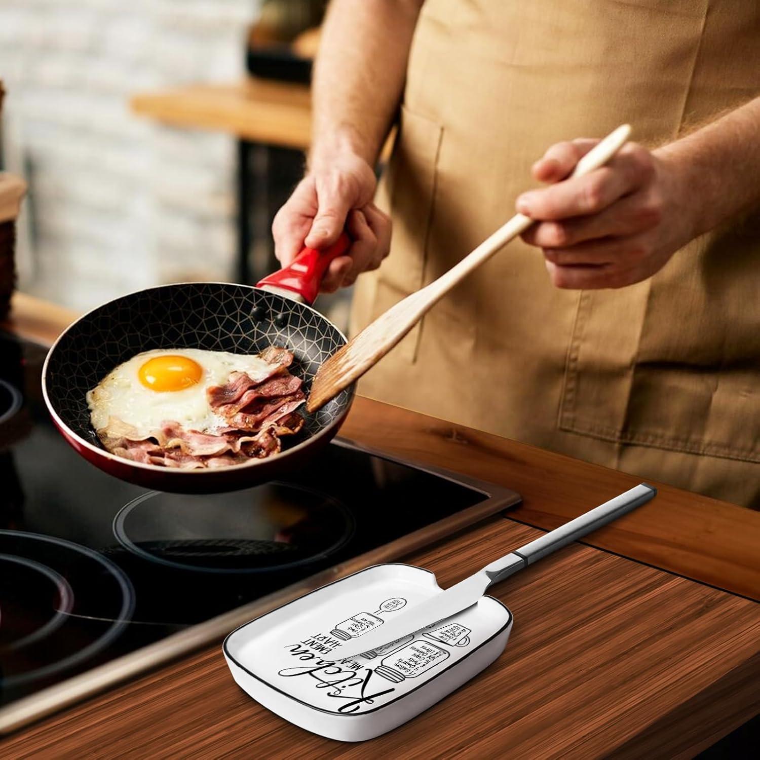 Soporte de Cuchara de Cerámica PNTKION 14.7x12.7cm Blanco