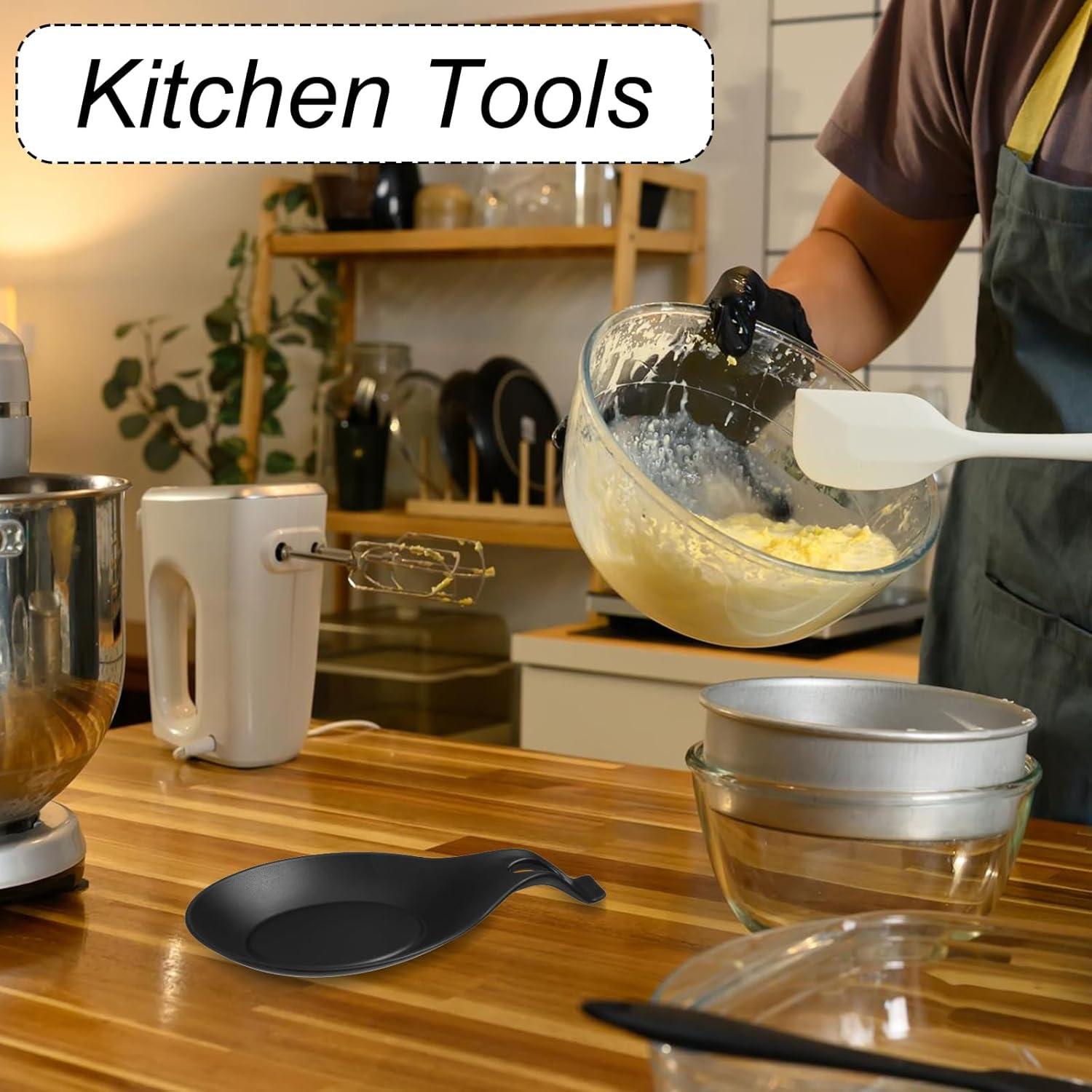 Juego de 4 Soportes de Silicona Guduling para Cucharas - Resistente al Calor