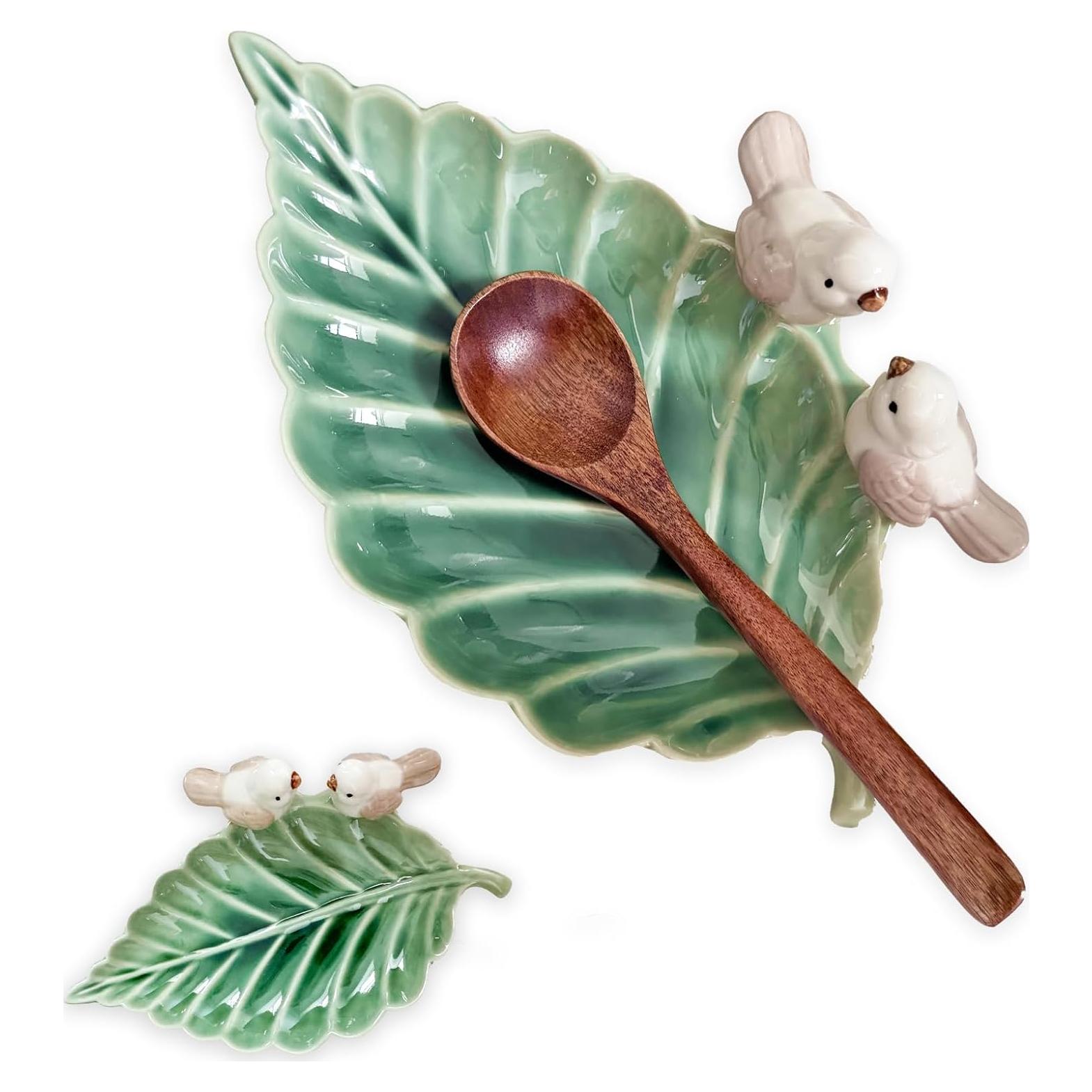 Reposapucheros de Cerámica Verde Grande EOREA - 20.3x12.2cm