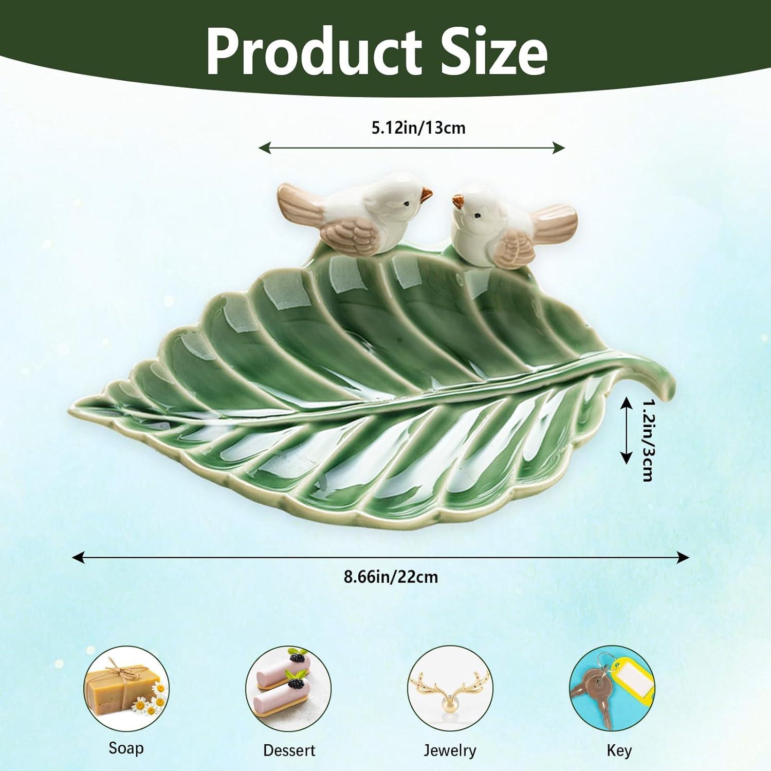 Reposapucheros de Cerámica Verde Grande EOREA - 20.3x12.2cm