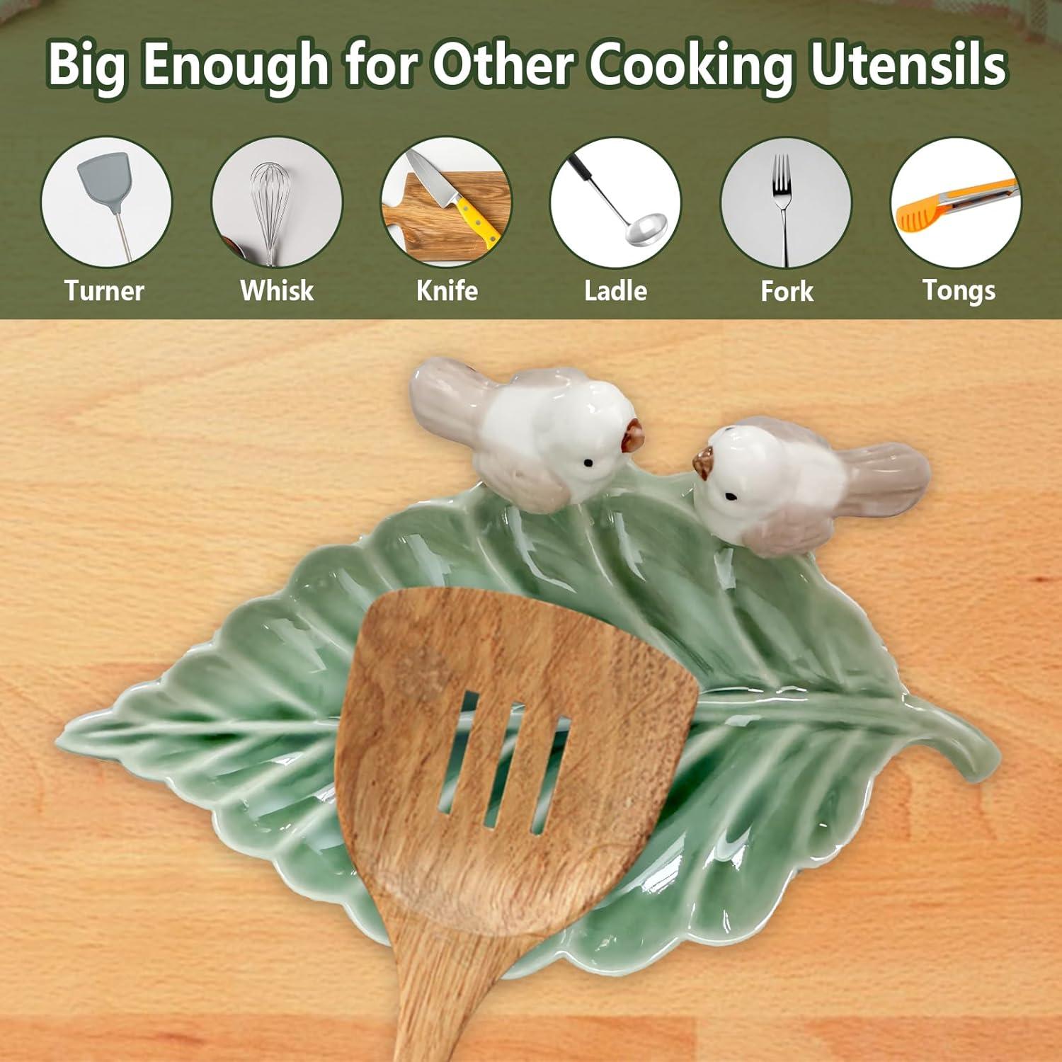 Reposapucheros de Cerámica Verde Grande EOREA - 20.3x12.2cm