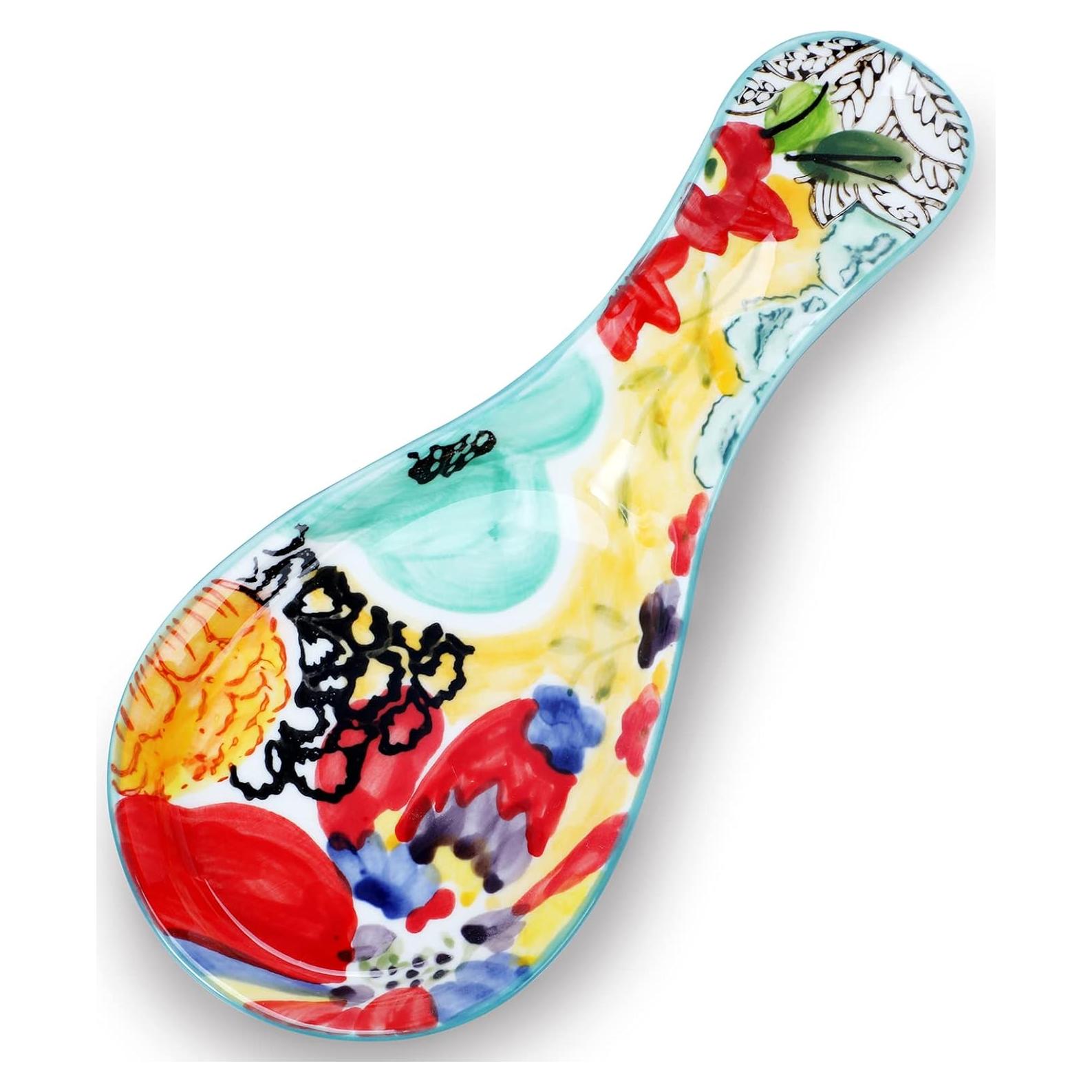 Reposaplatos de Cerámica Pintado a Mano GDCZ Grande Apto Lavavajillas