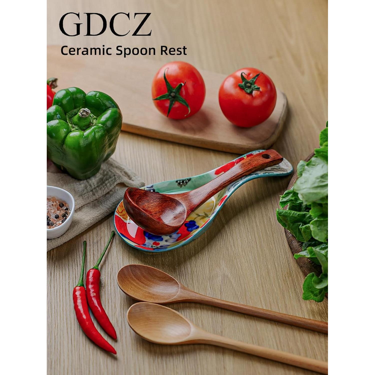 Reposaplatos de Cerámica Pintado a Mano GDCZ Grande Apto Lavavajillas