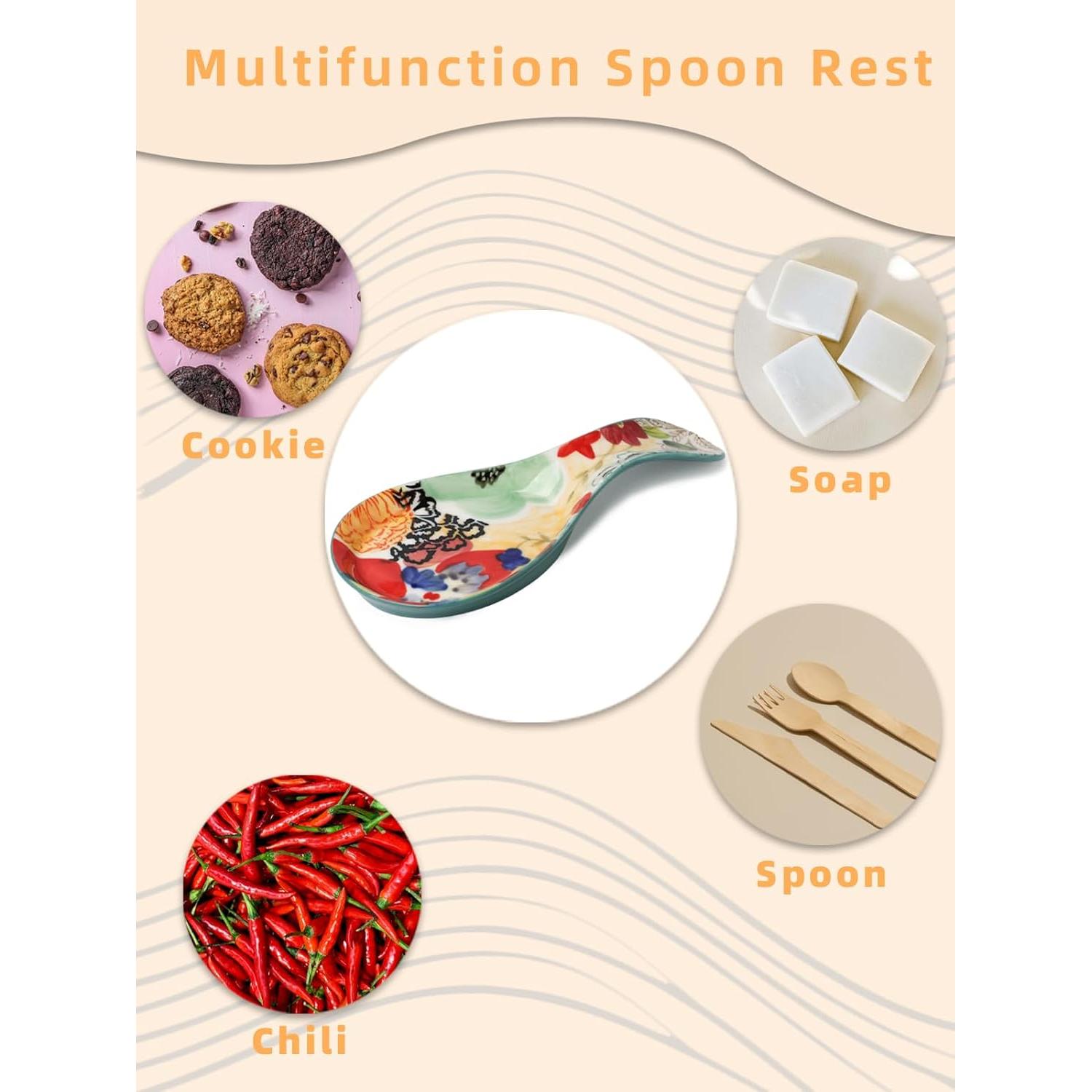 Reposaplatos de Cerámica Pintado a Mano GDCZ Grande Apto Lavavajillas