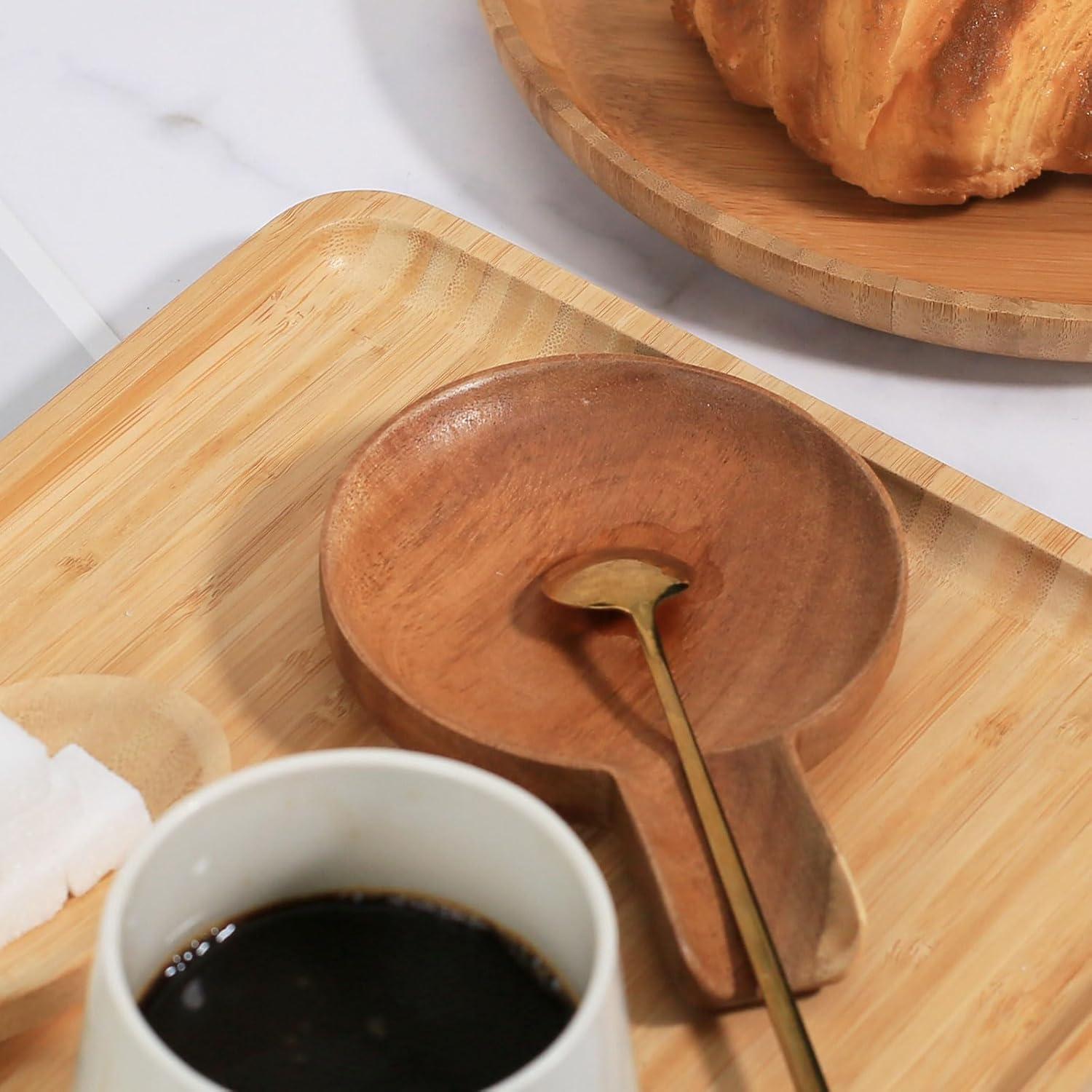 Soporte de Cuchara de Madera de Acacia 15.24 cm - MeowAroma