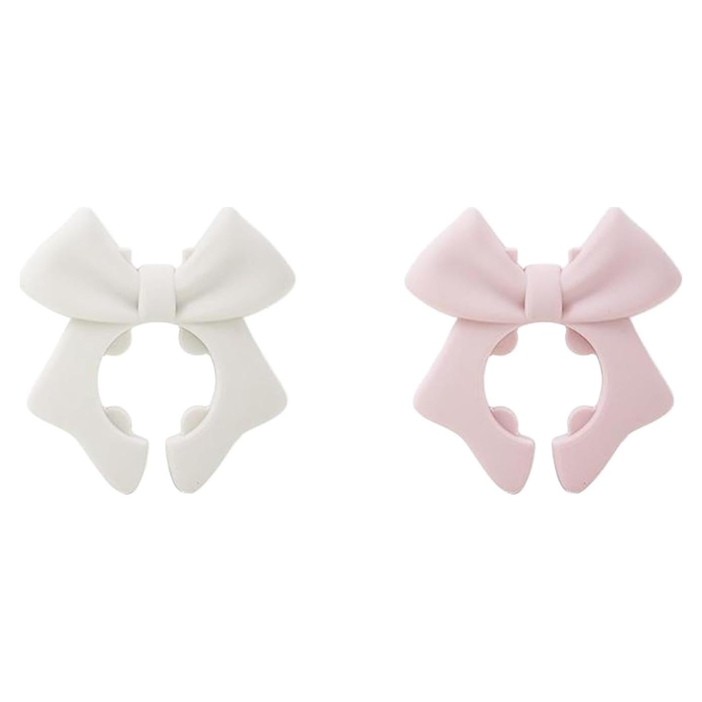 Soporte de Espátula de Silicona YSYL, Paquete de 2, Rosa y Beige