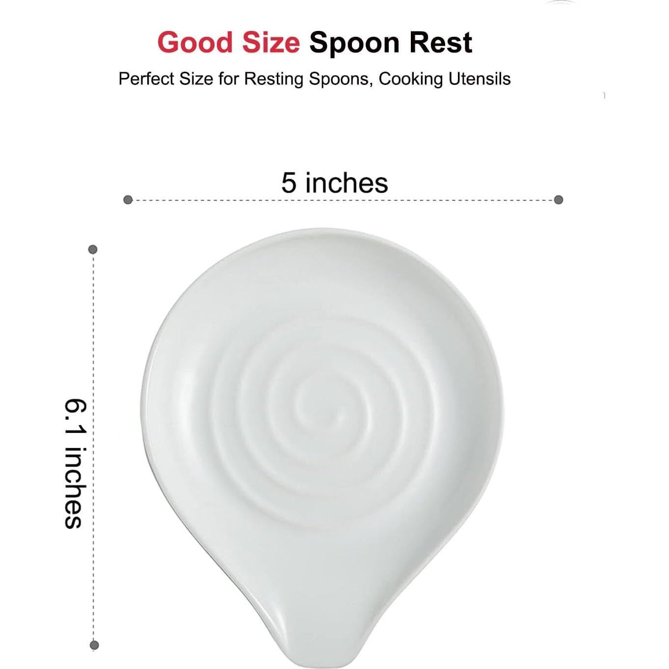 Soporte para Cucharas de Cerámica TooWoom 12.7 cm Blanco