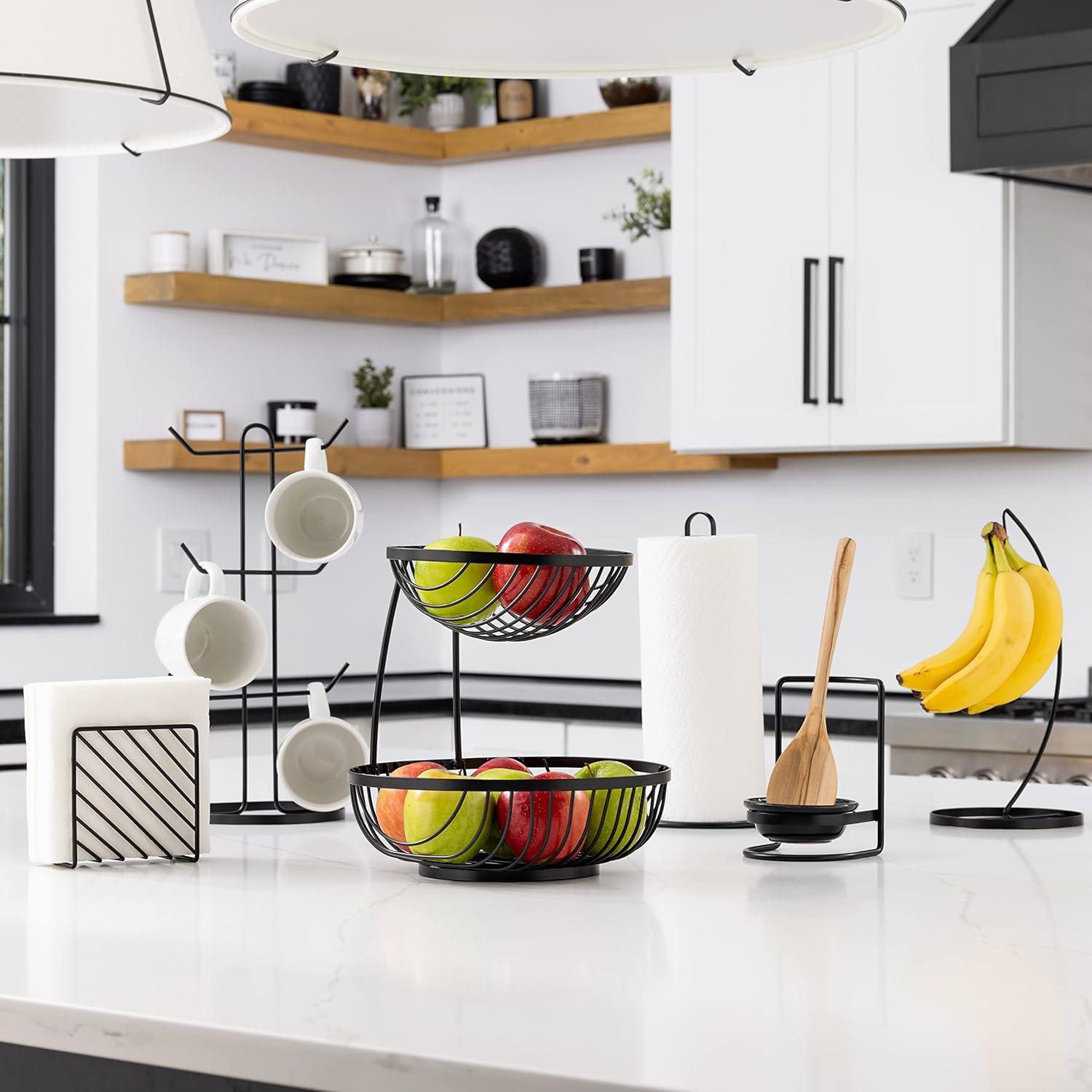 Juego de 6 Posavasos Flexibles Spectrum Finley Negro