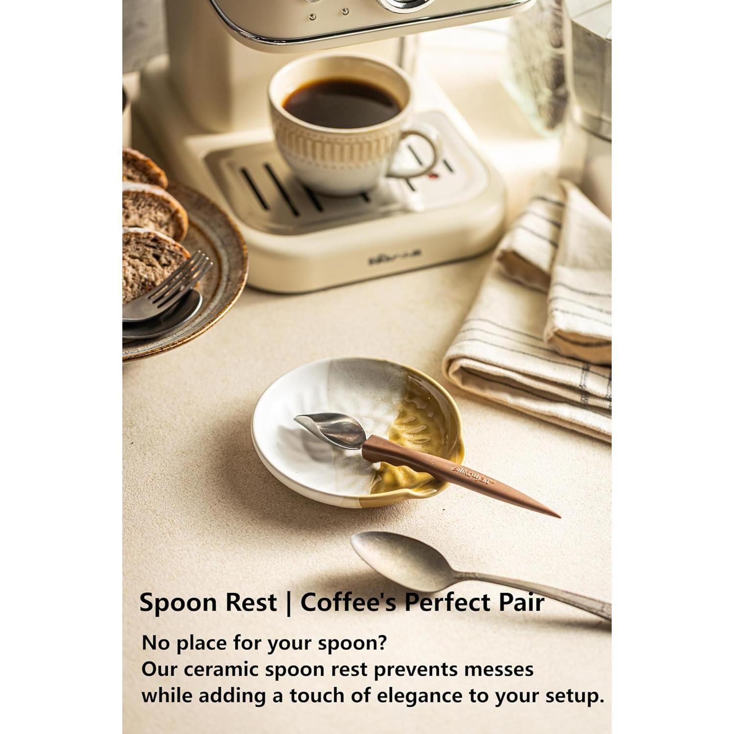 Soporte de Cuchara de Cerámica Miamolo 13.5cm Marrón Gradiente