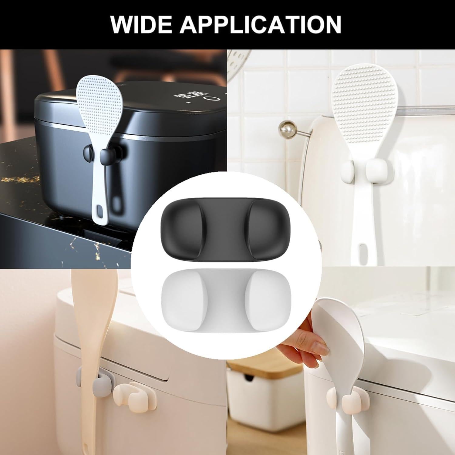 Soporte para Cuchara de Arroz PAHAFENRY 2 Piezas Autoadhesivo