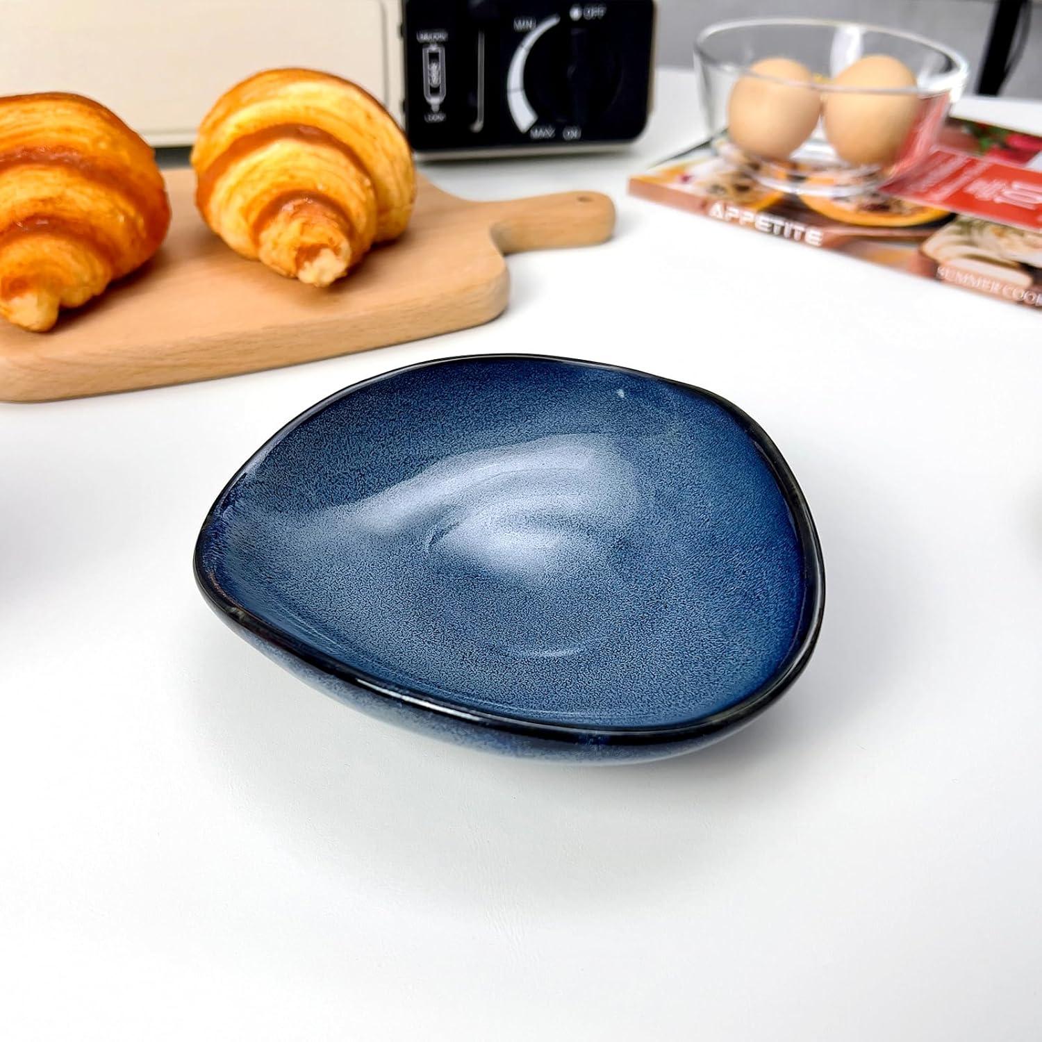 Soporte para Cucharas de Cerámica Joyfulhive Azul 15.8x15.6 cm