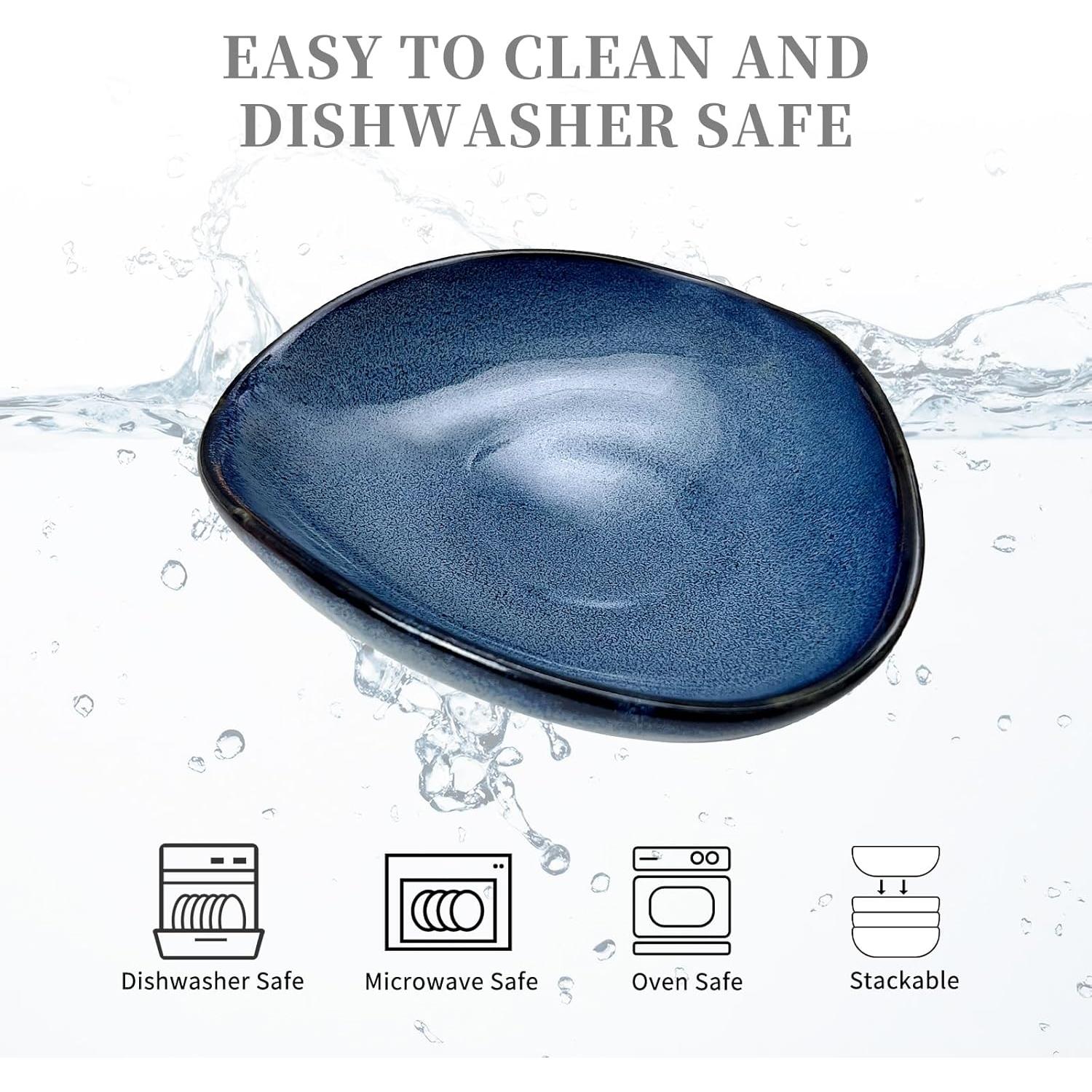 Soporte para Cucharas de Cerámica Joyfulhive Azul 15.8x15.6 cm