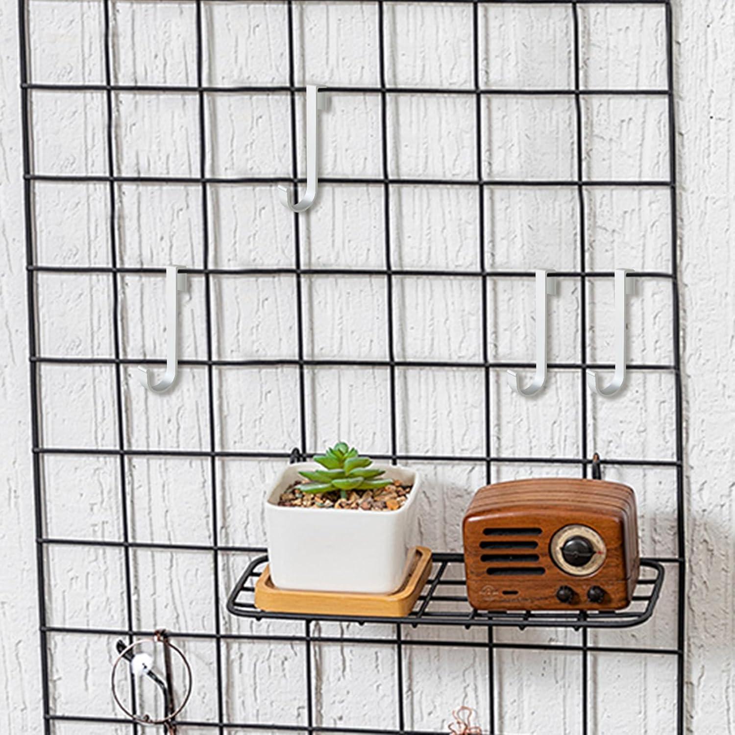 Ganchos en J Teadokly de Aluminio 20 Piezas Plata