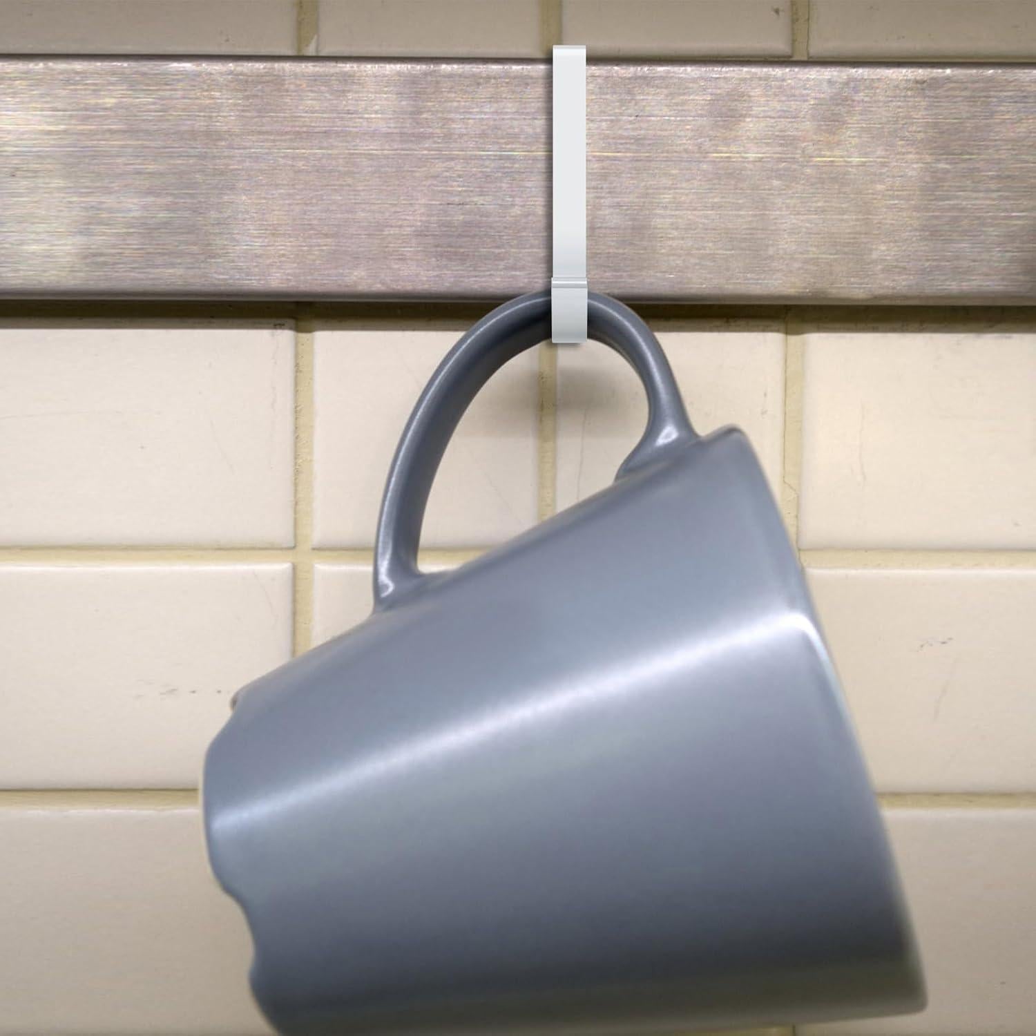 Ganchos en J Teadokly de Aluminio 20 Piezas Plata