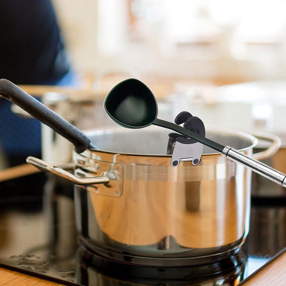 Soporte de Cuchara para Olla SOLUSTRE - 4 Piezas Acero Inoxidable