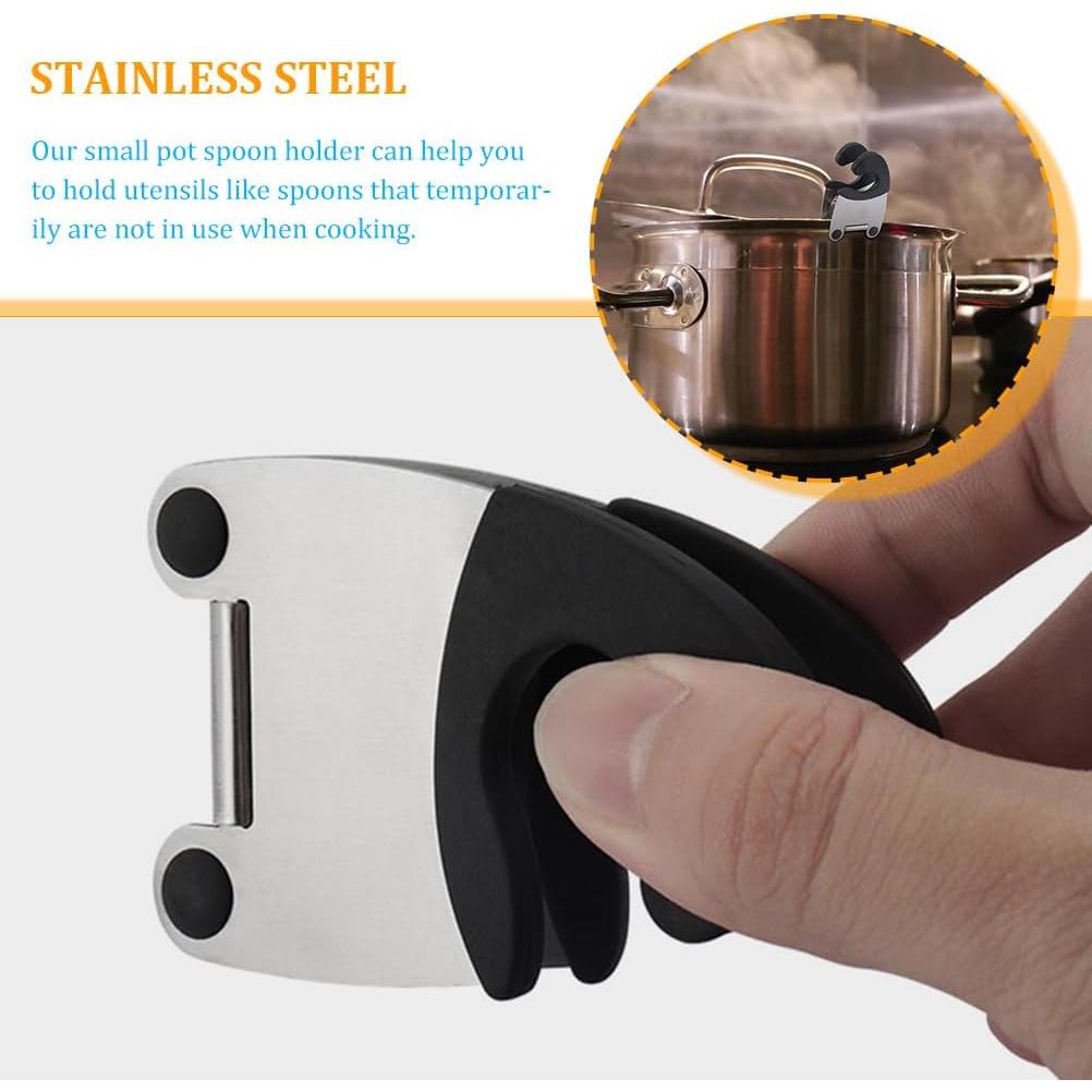 Soporte de Cuchara para Olla SOLUSTRE - 4 Piezas Acero Inoxidable