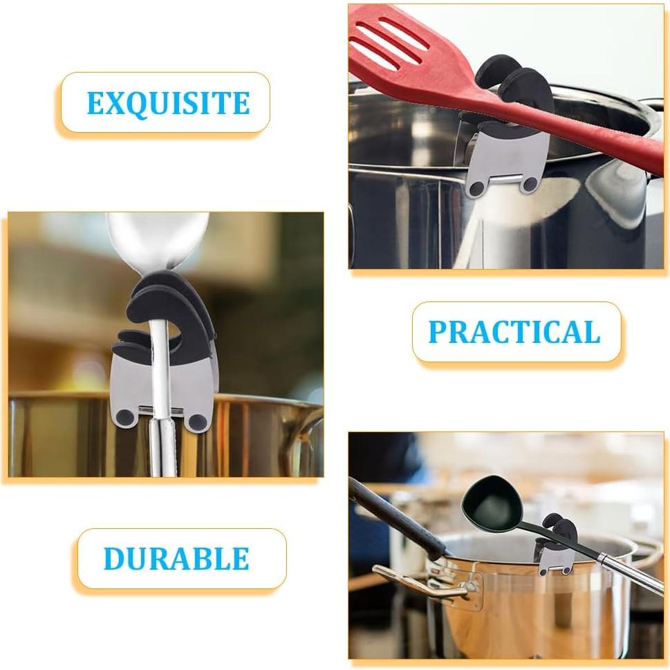 Soporte de Cuchara para Olla SOLUSTRE - 4 Piezas Acero Inoxidable