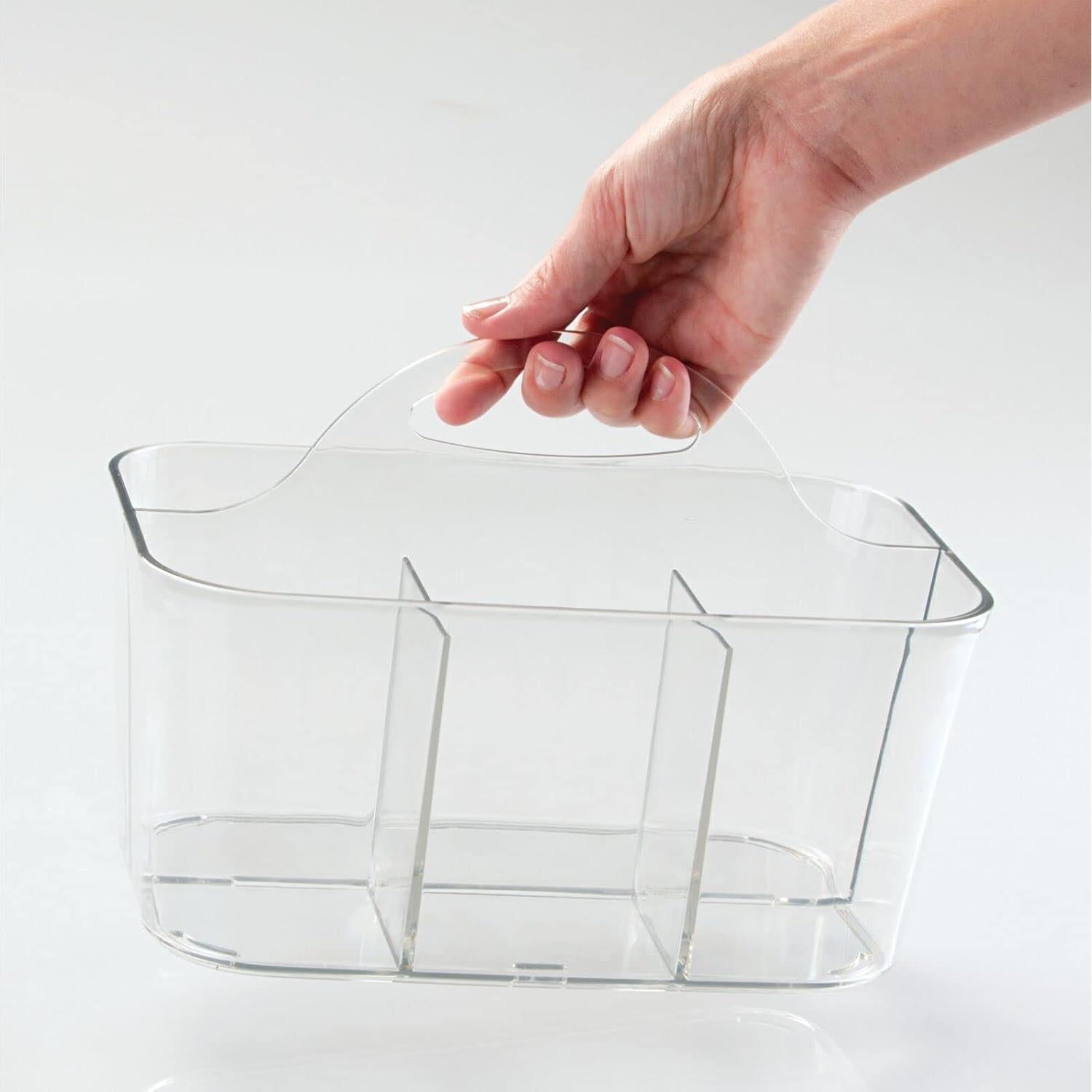 Organizador de Cubiertos mDesign Transparente 1.3 kg 17.15x15.24x24.4 cm