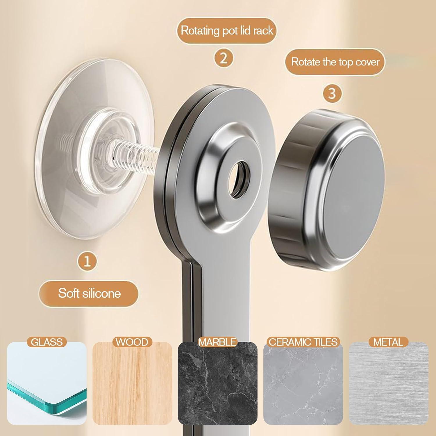 Soporte ajustable para tapa de olla sea incrsion - Blanco