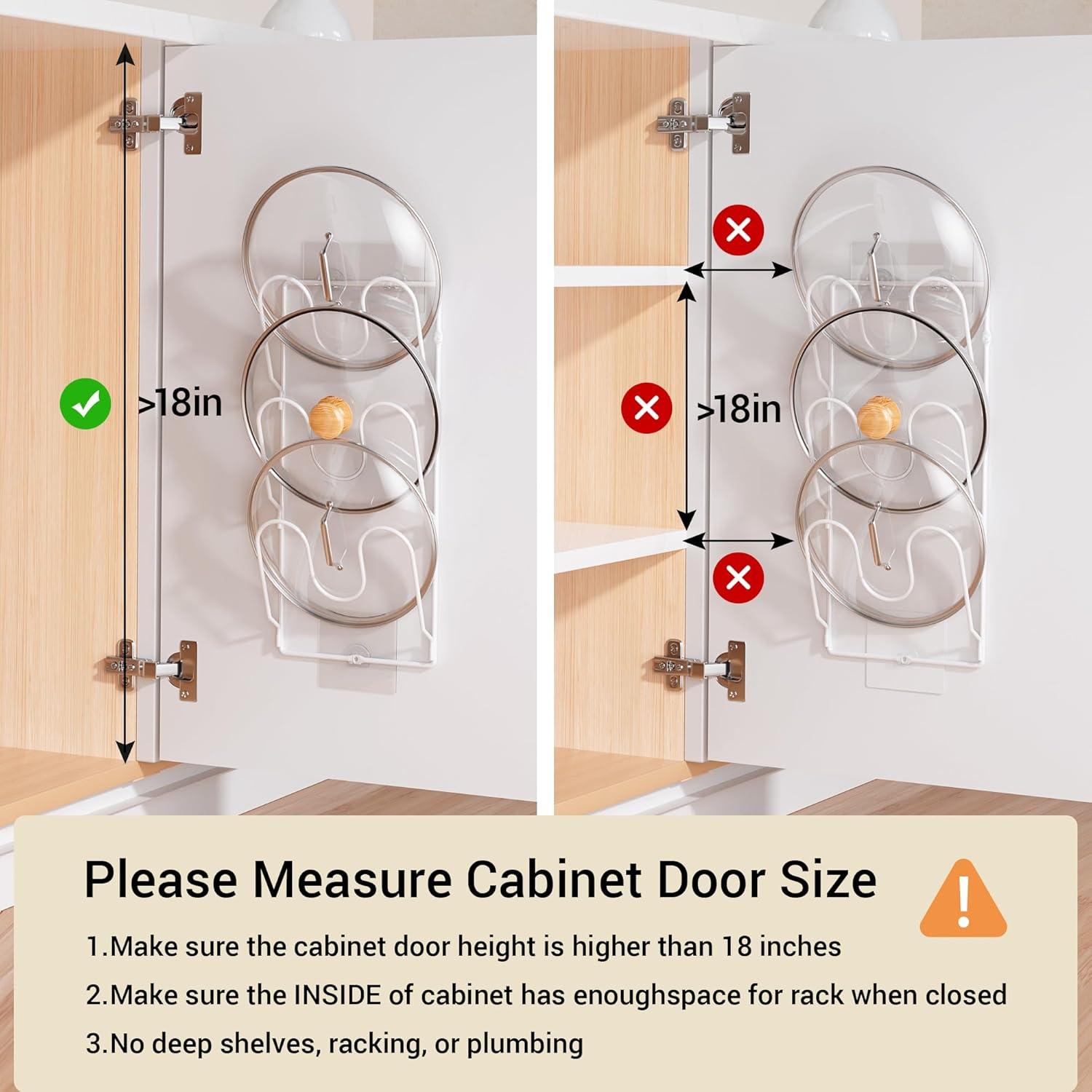 Organizador de tapas de olla PanPanPal 6 niveles blanco