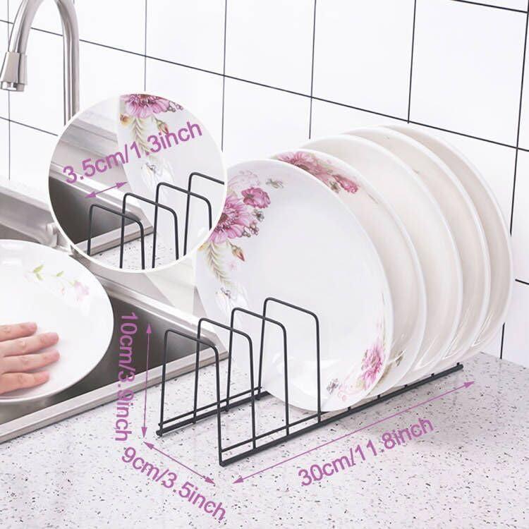 Organizador de Tapas de Olla TIE-DailyNec - 4 Piezas Acero Inoxidable