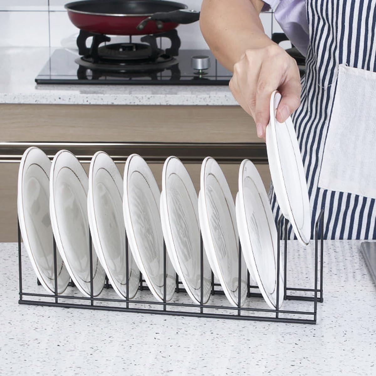 Organizador de Tapas de Olla TIE-DailyNec - 4 Piezas Acero Inoxidable