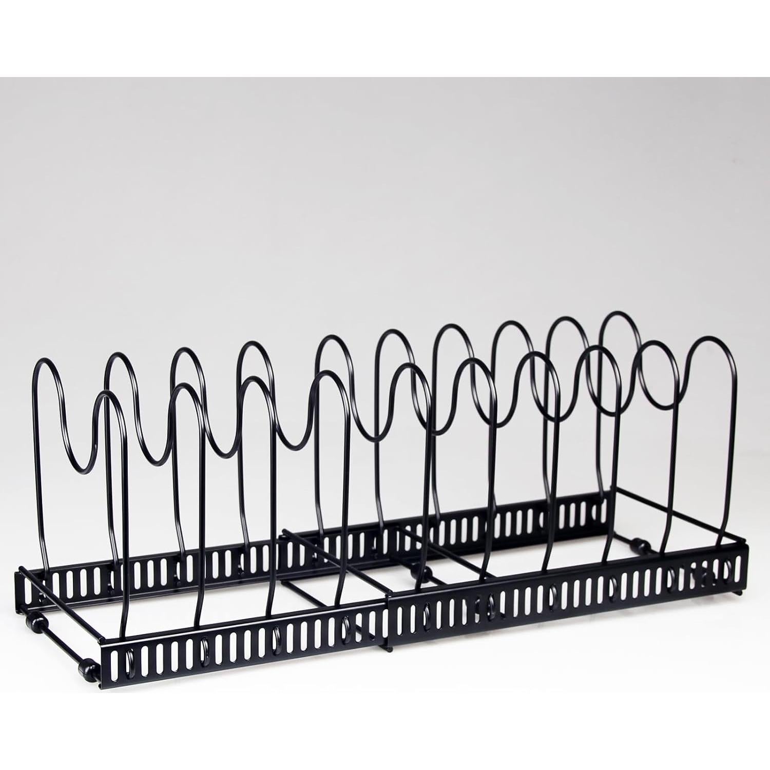 Organizador Expandible de Ollas y Sartenes WUETOAYA Negro