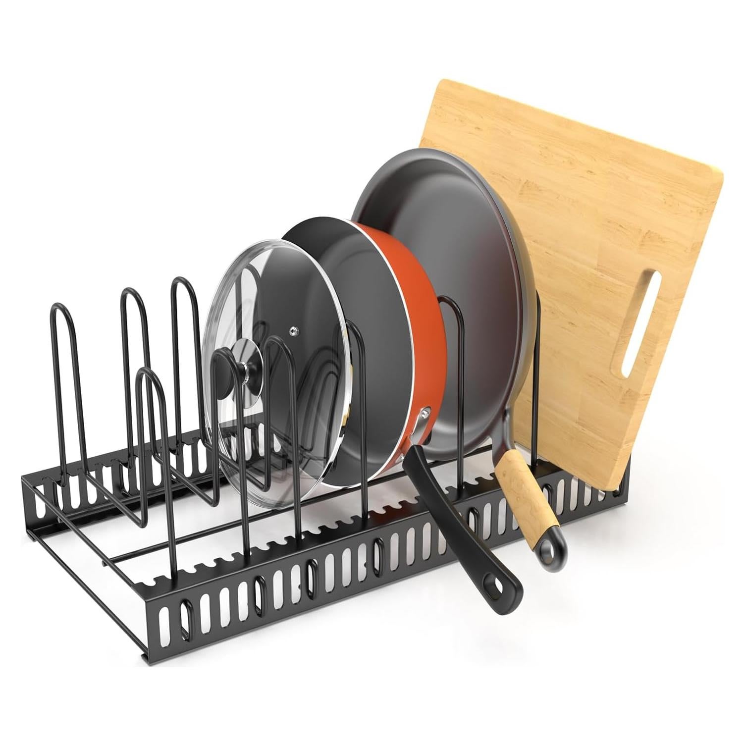 Organizador de Tapas de Olla ZHIWUJIA con 7 Divisores Ajustables