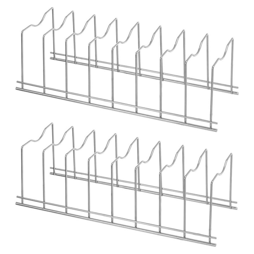 Organizador de Tapas de Olla SANNO, Acero Inoxidable, 8 Compartimentos