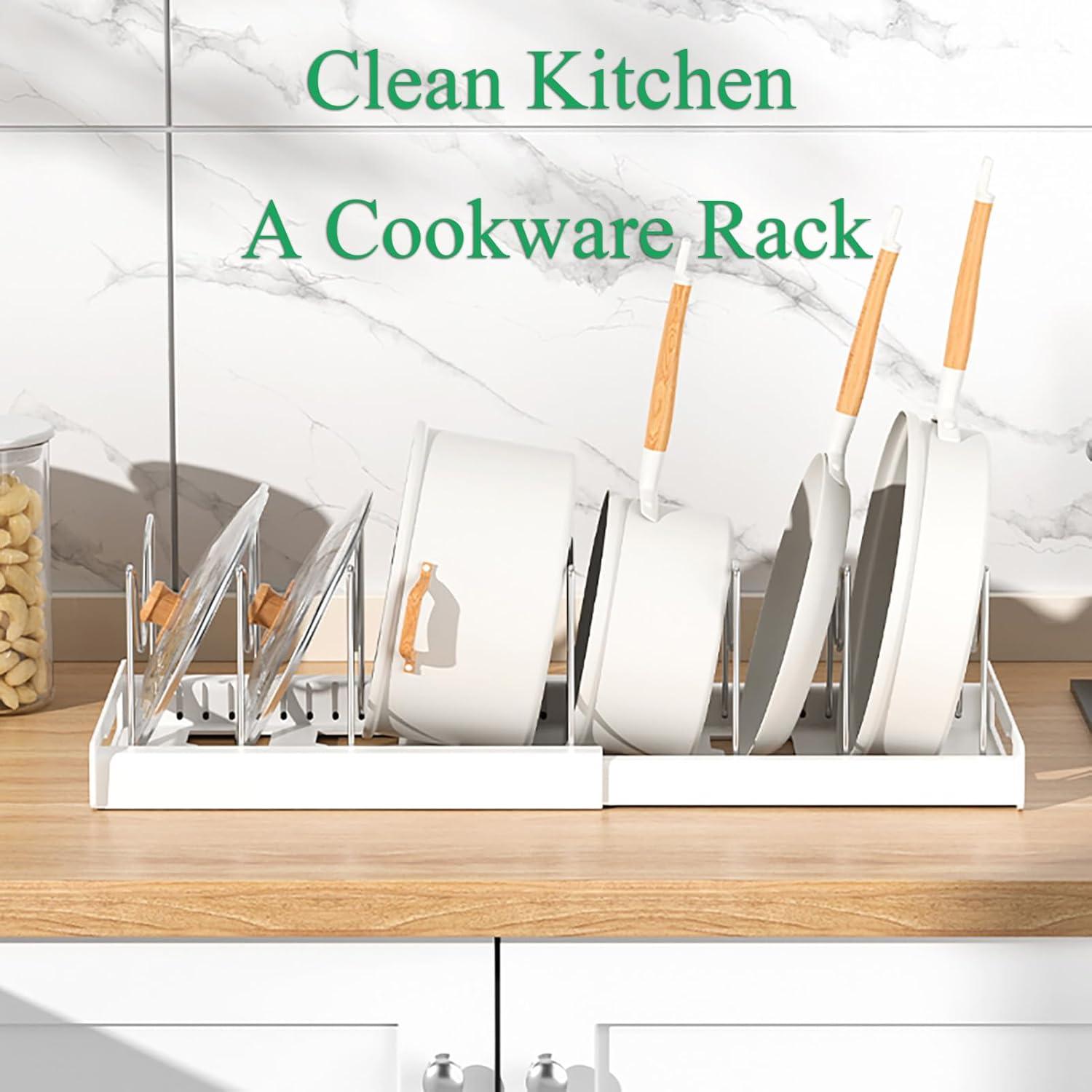 Organizador de Ollas y Sartenes Genérico Expandible 7 Divisores