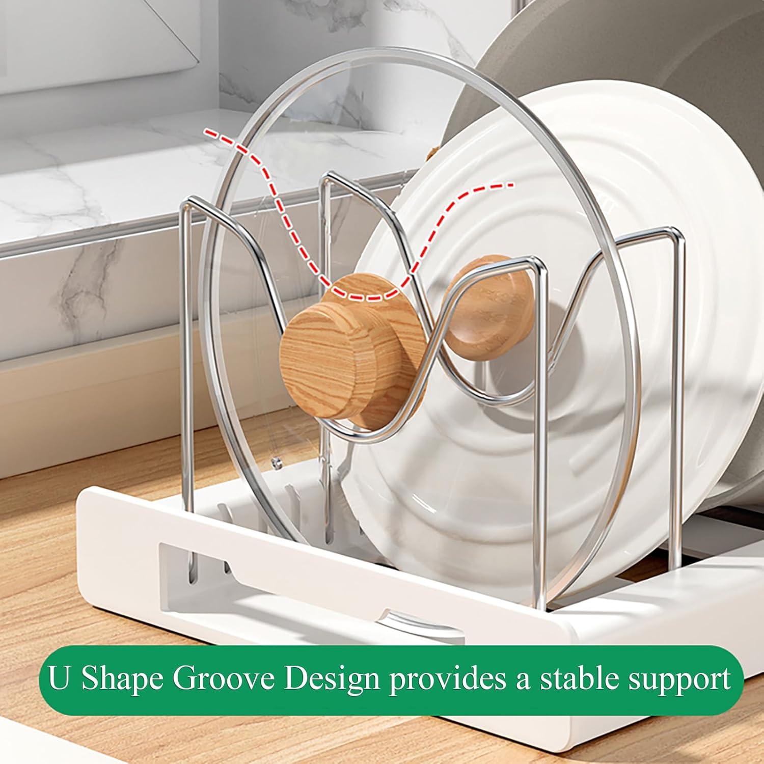 Organizador de Ollas y Sartenes Genérico Expandible 7 Divisores