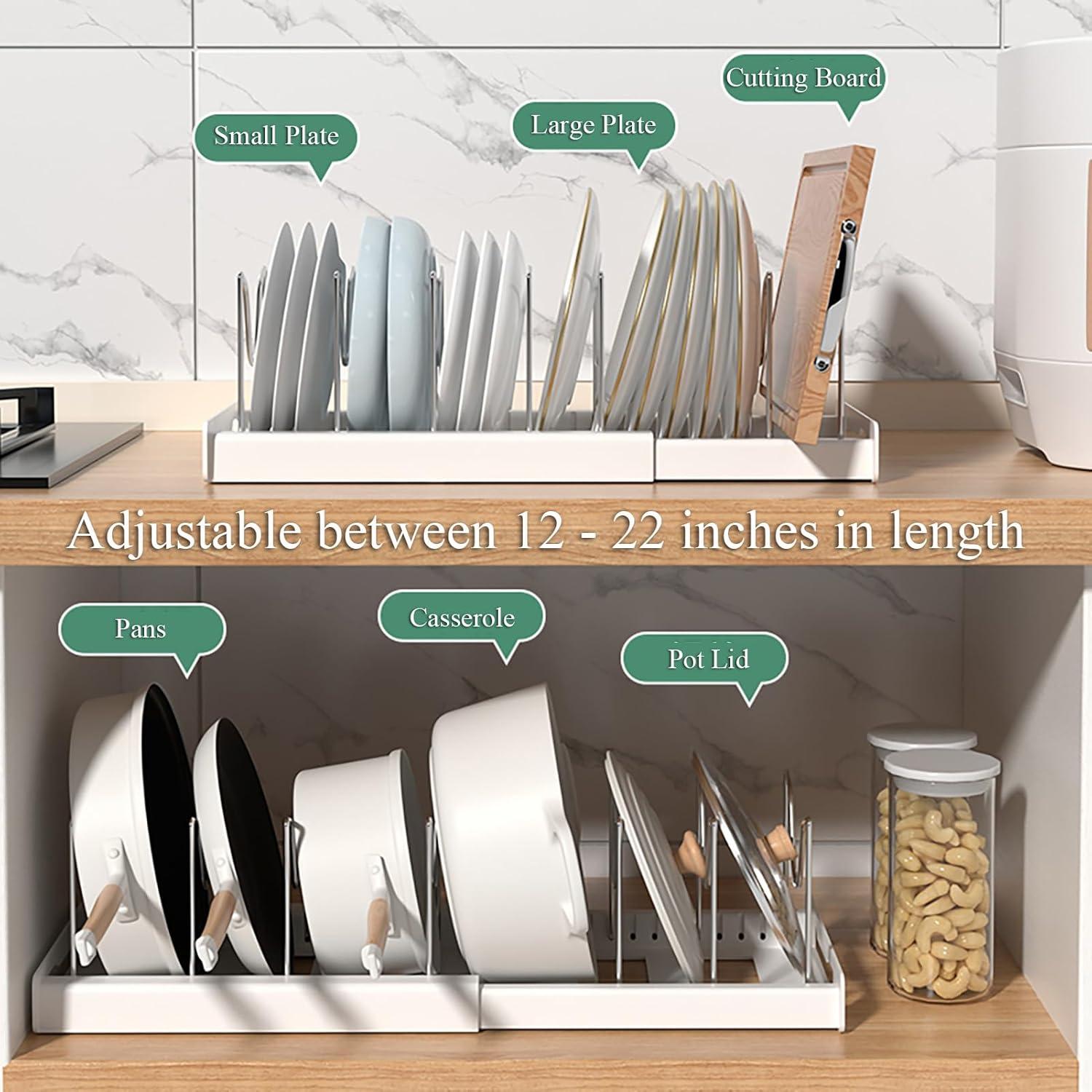 Organizador de Ollas y Sartenes Genérico Expandible 7 Divisores