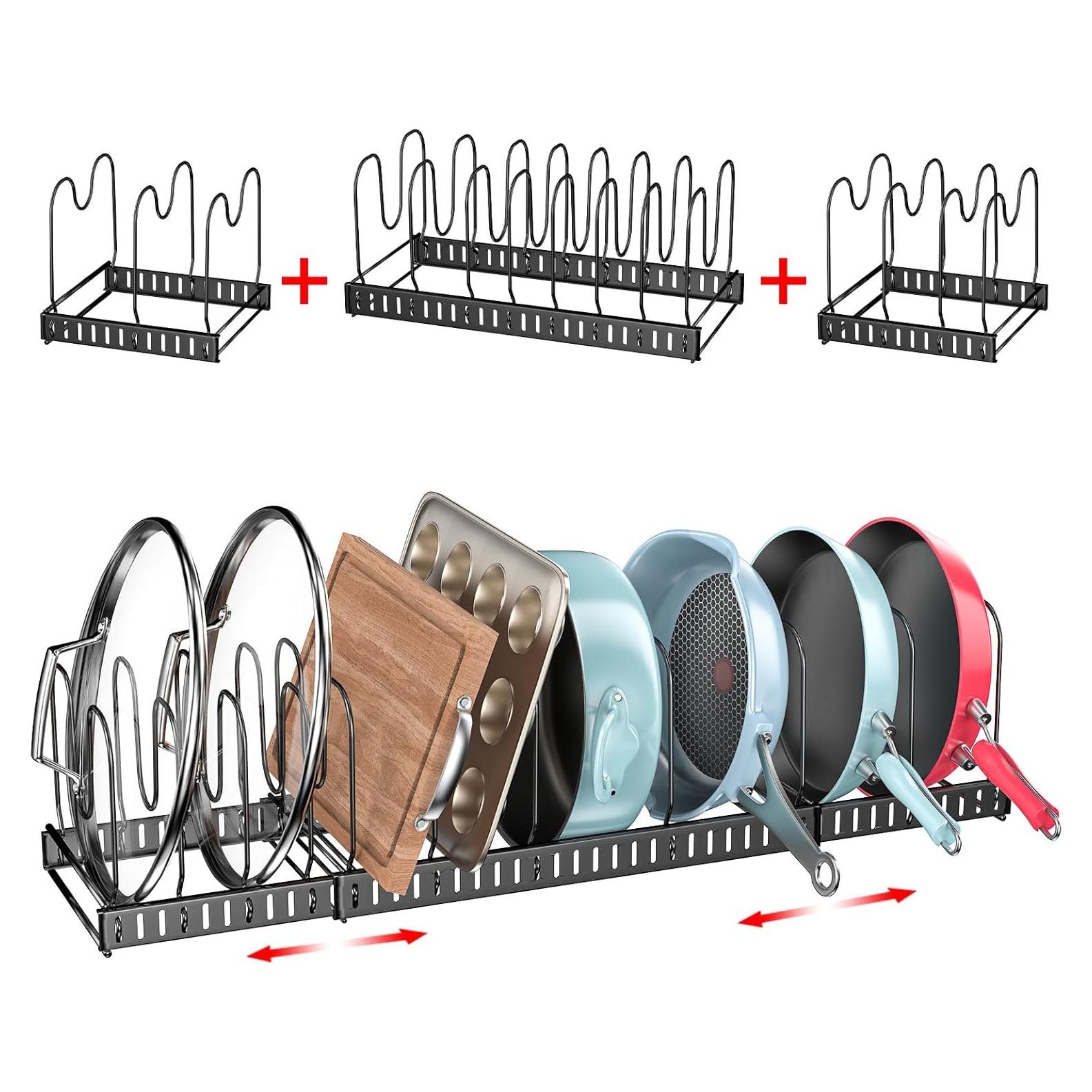 Organizador de Ollas y Sartenes X-cosrack 15 Divisores 10 kg