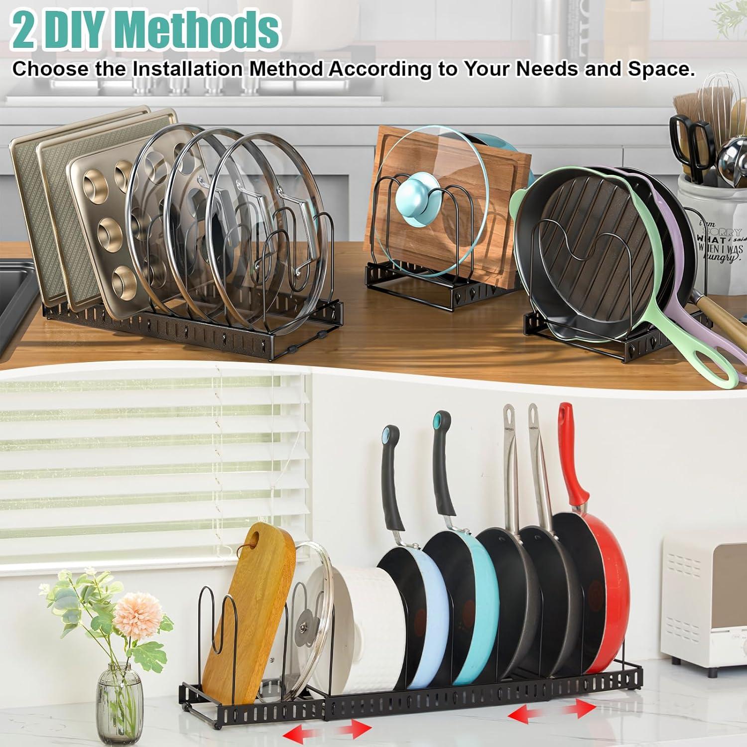 Organizador de Ollas y Sartenes X-cosrack 15 Divisores 10 kg