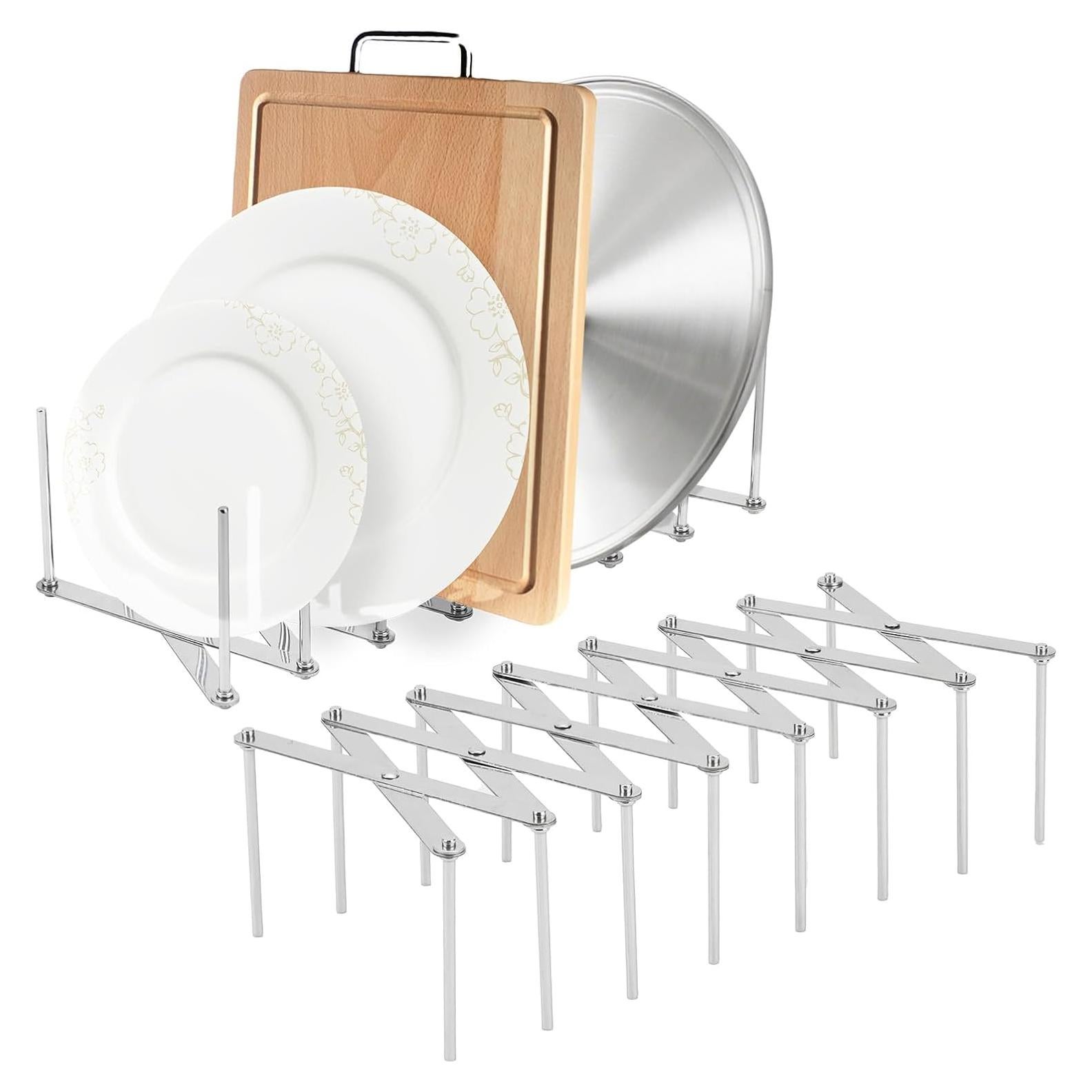 Organizador de Ollas y Sartenes JINGIHE Ajustable Acero Inoxidable