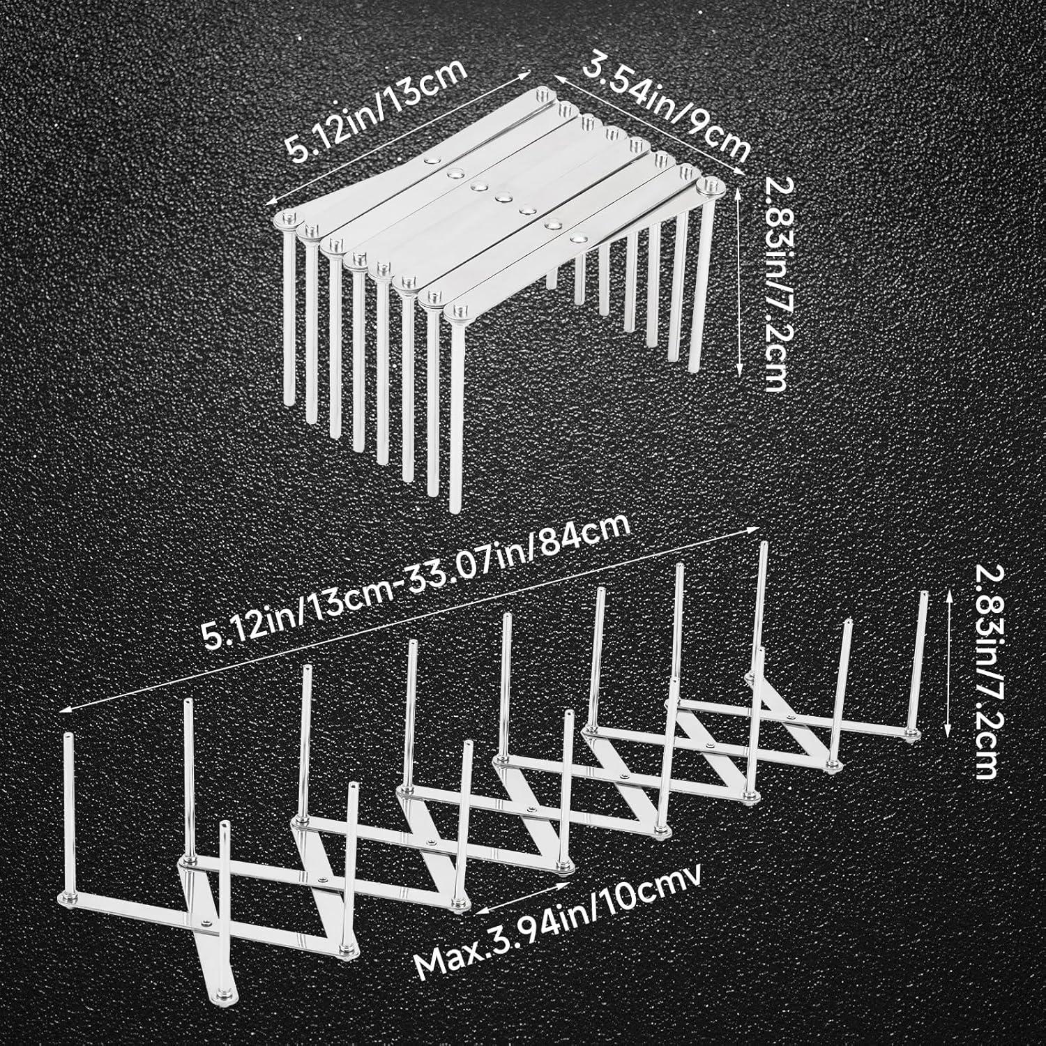 Organizador de Ollas y Sartenes JINGIHE Ajustable Acero Inoxidable