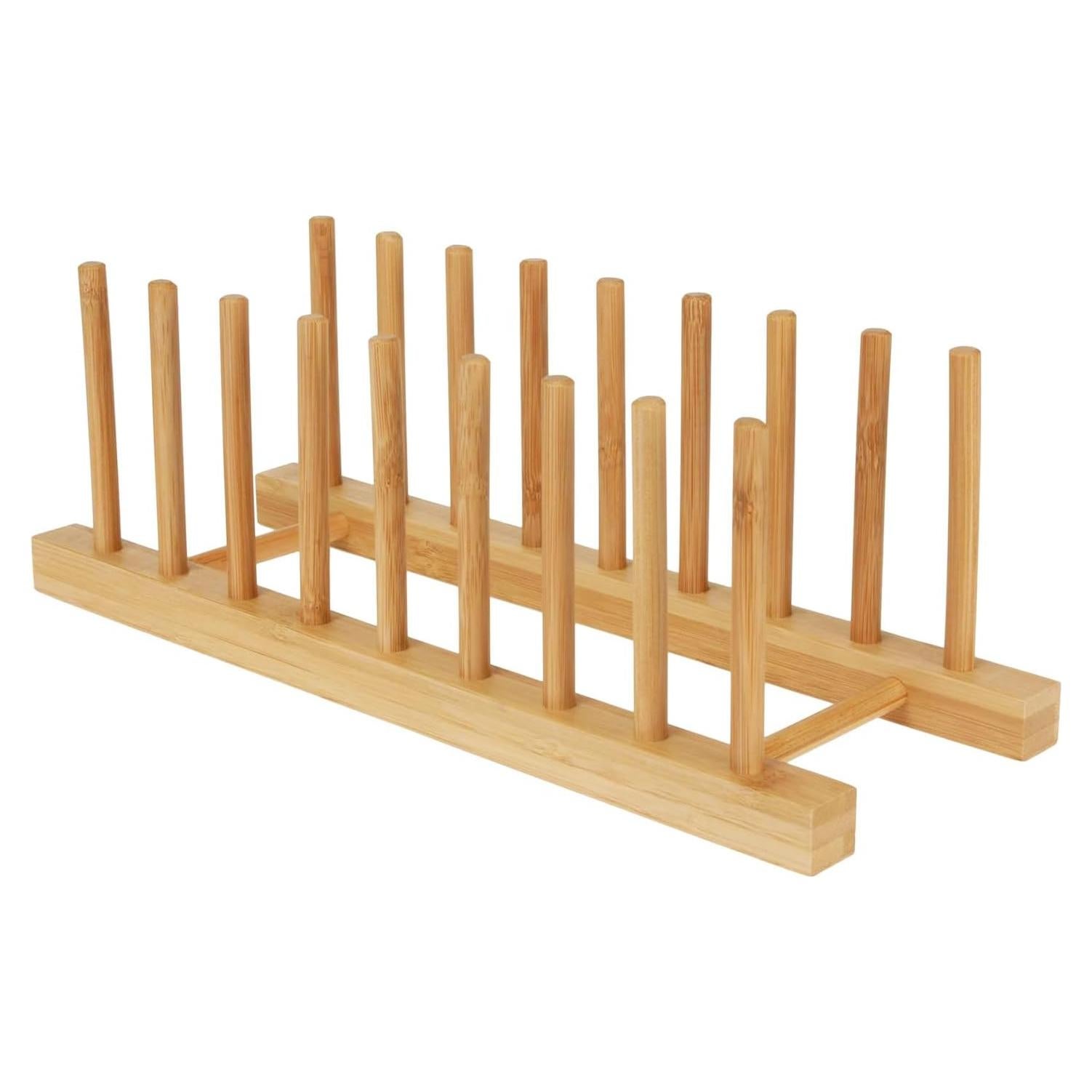 Organizador de Platos de Bambú Yuixoseu 34.3x12.4cm