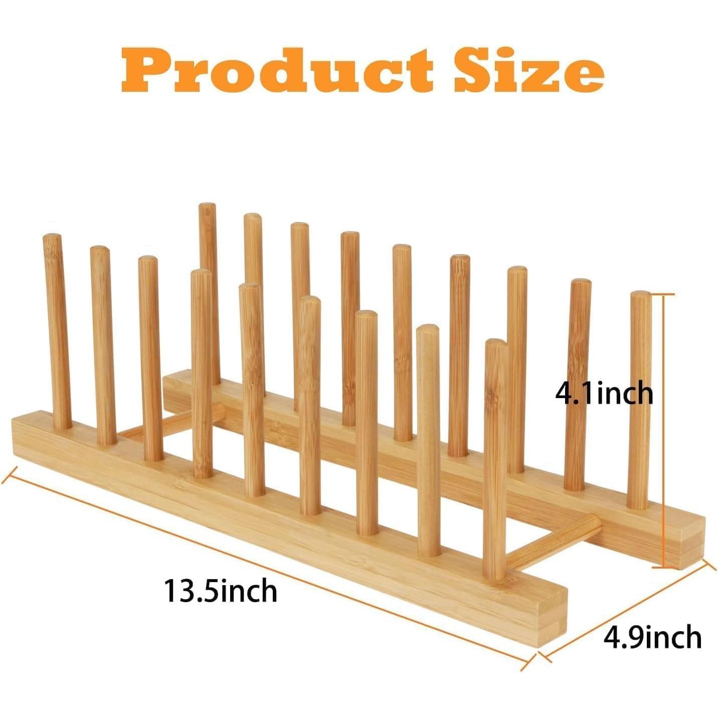 Organizador de Platos de Bambú Yuixoseu 34.3x12.4cm
