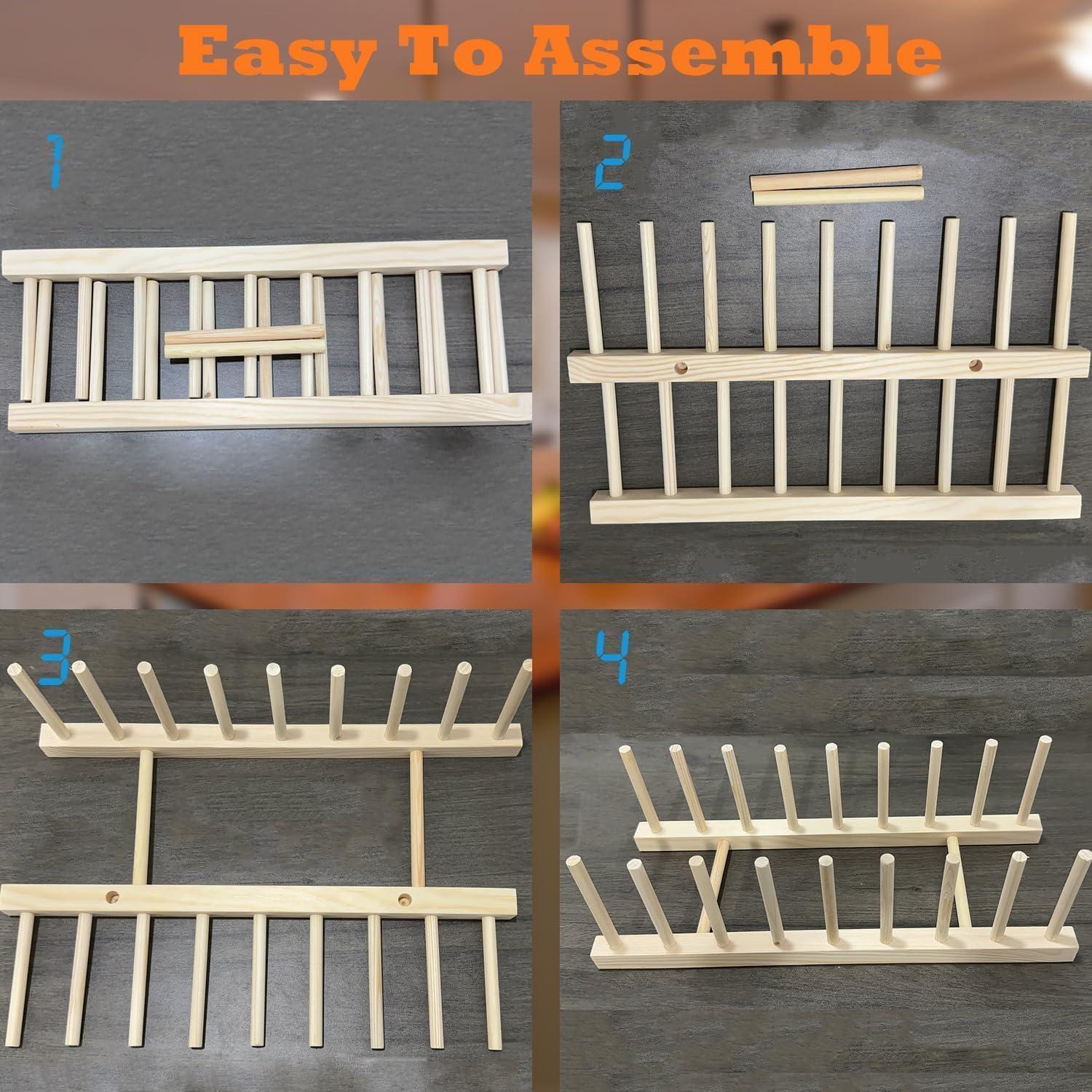 Organizador de Platos de Bambú Yuixoseu 34.3x12.4cm