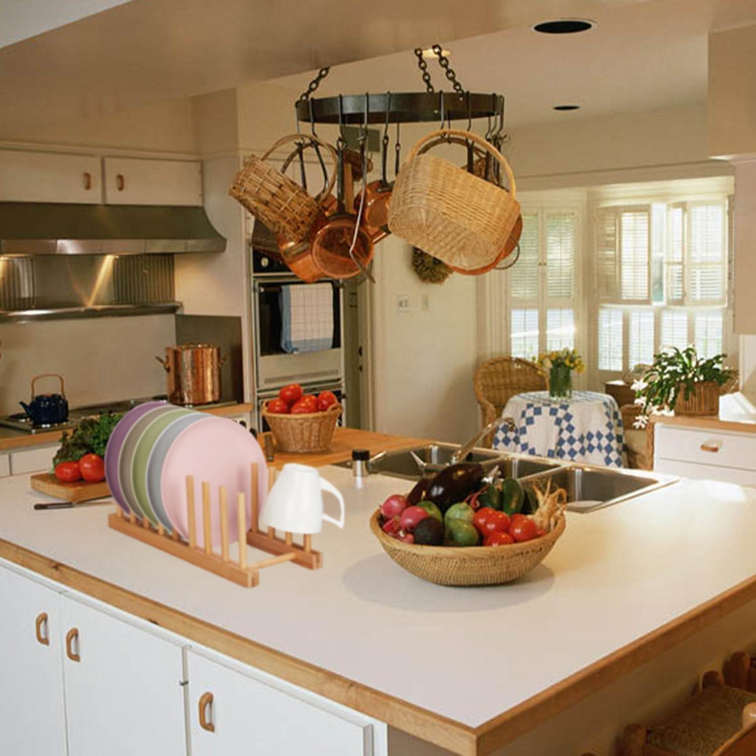 Organizador de Platos de Bambú Yuixoseu 34.3x12.4cm