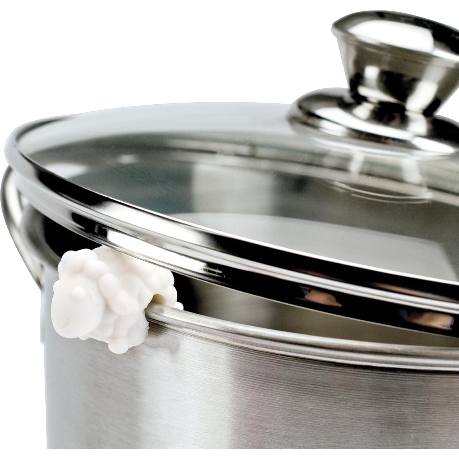 Levanta Tapas de Olla Tovolo Set de 3 Oveja Silicona