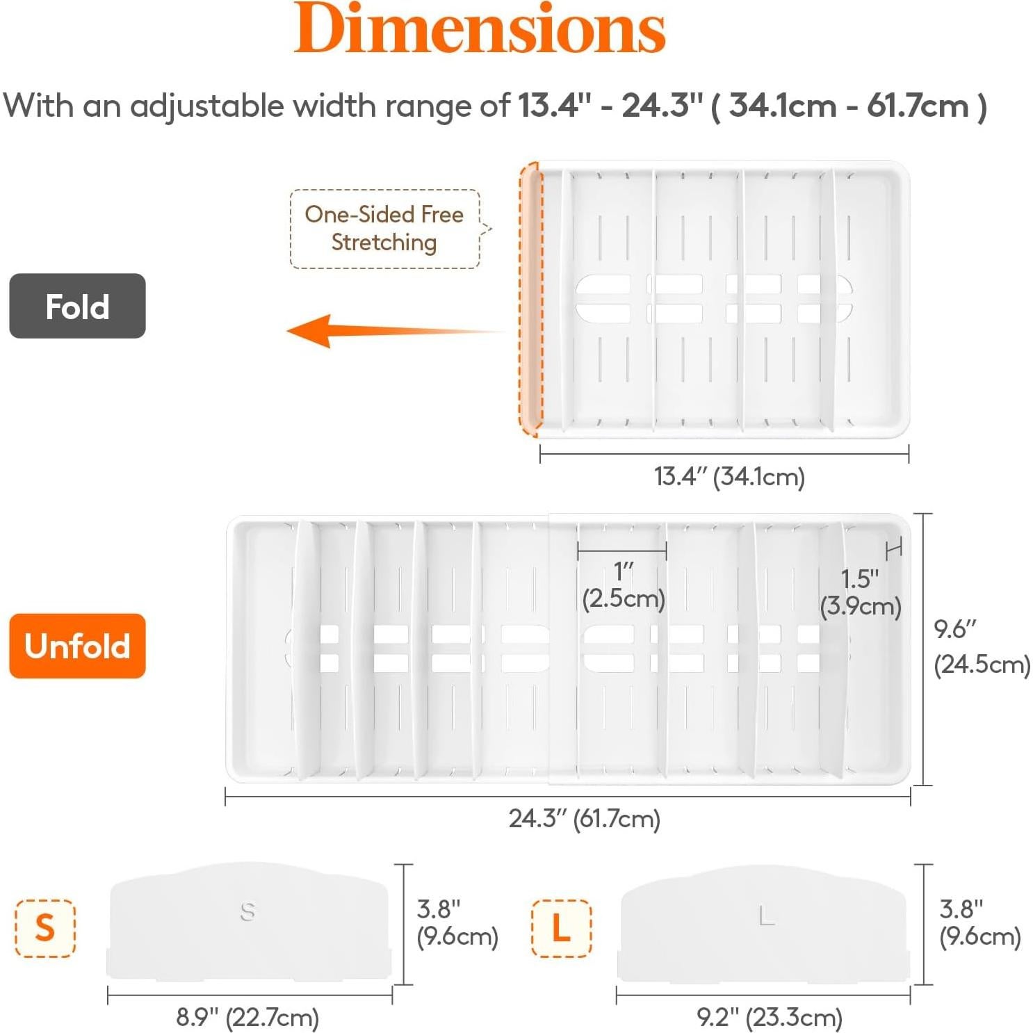 Organizador de Tapas Ajustable Lifewit 33-61 cm para Cocina