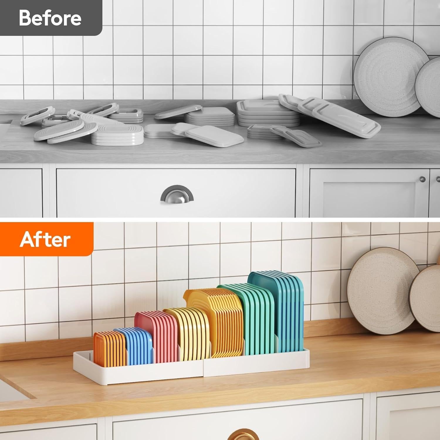 Organizador de Tapas Ajustable Lifewit 33-61 cm para Cocina