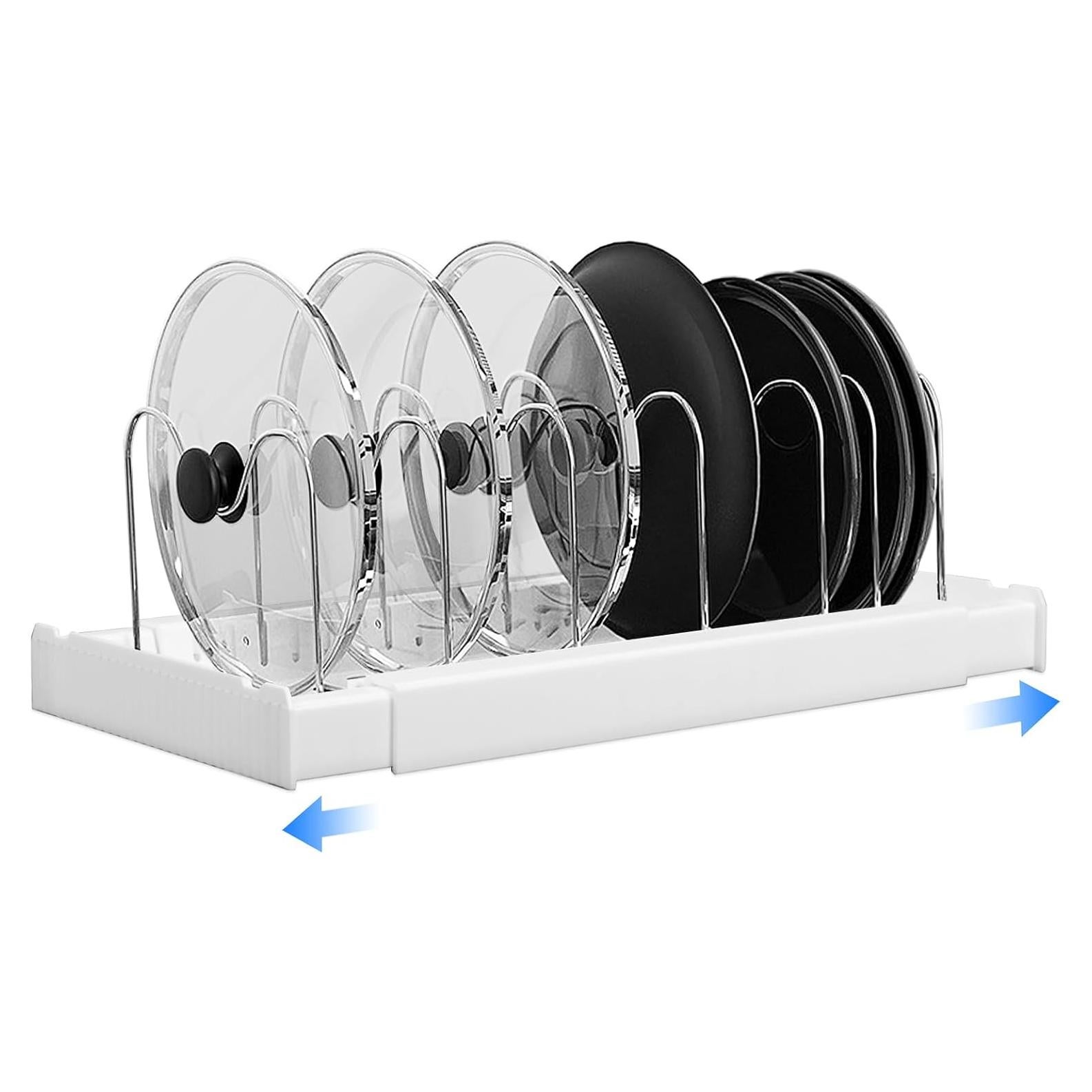 Estante Expandible para Ollas DRHWEFSQ - 10 Compartimentos Ajustables