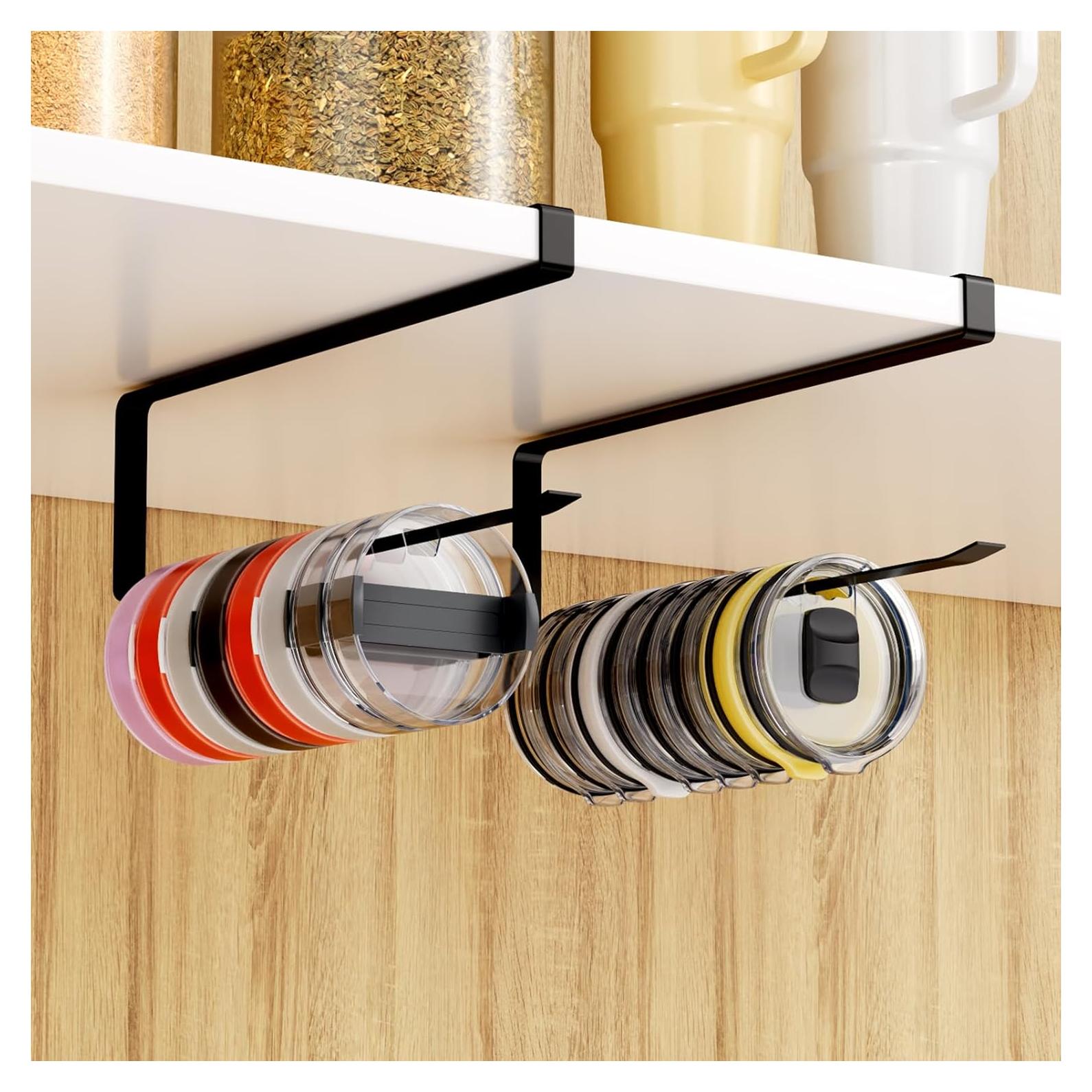 Organizador de Tapa de Vaso Quehun - Capacidad 30 Tapas, Sin Adhesivo