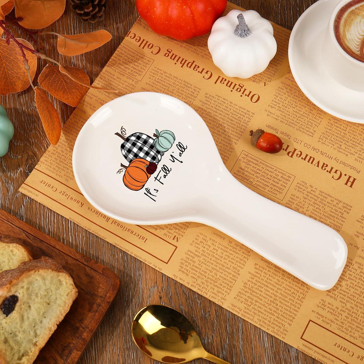 Soporte para Cucharas Otoñal Cerámica Whaline 23.9 cm